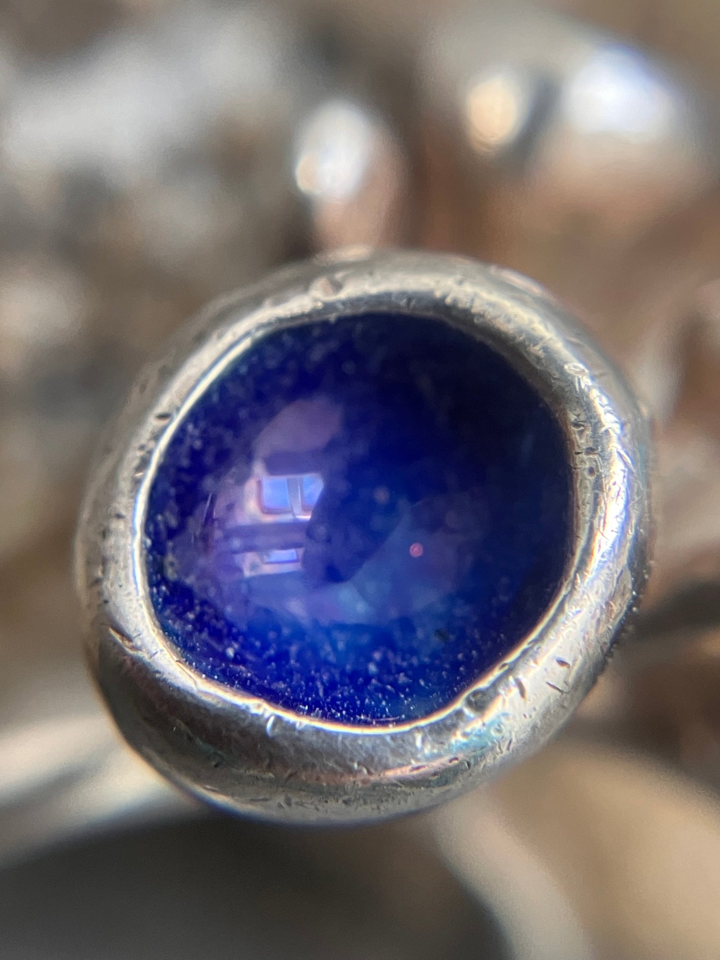 Super sculptural vintage sterling silver ring