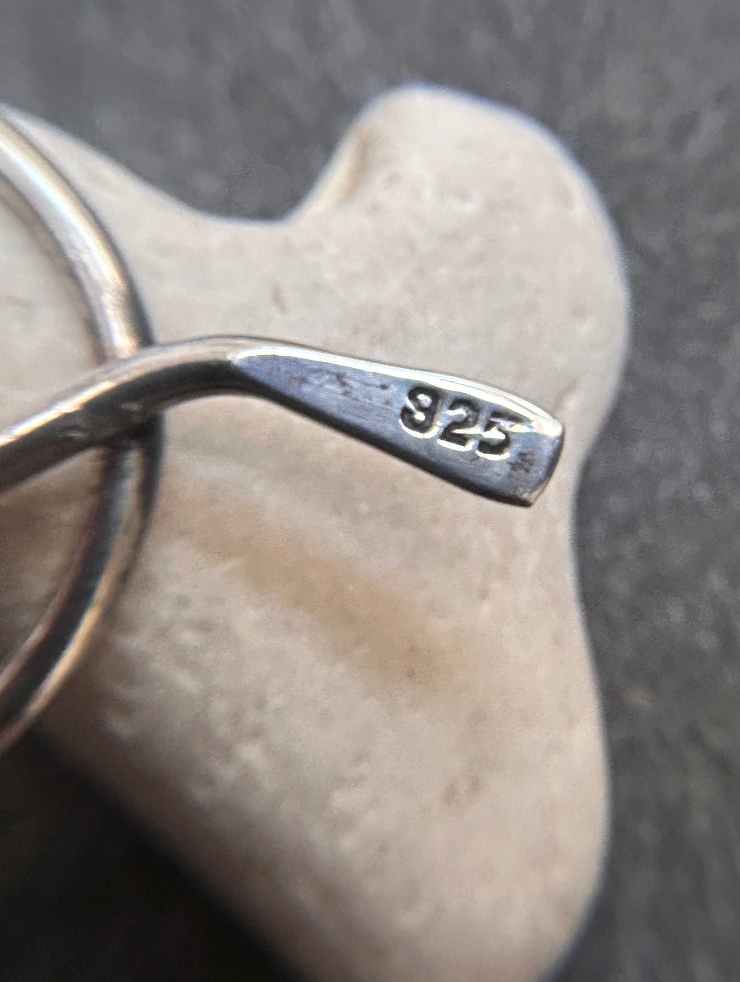 Quirky vintage sterling silver glasses brooch