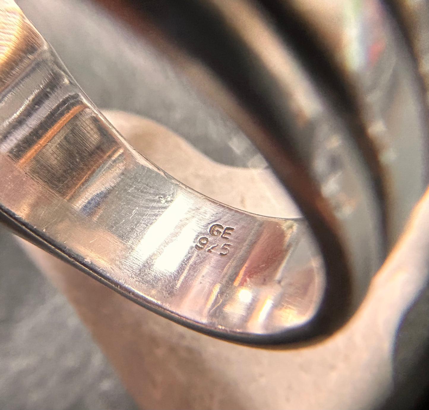An absolutely stunning vintage sterling silver ring by renowned Danish designer Gunnar Thorvald Ekberg