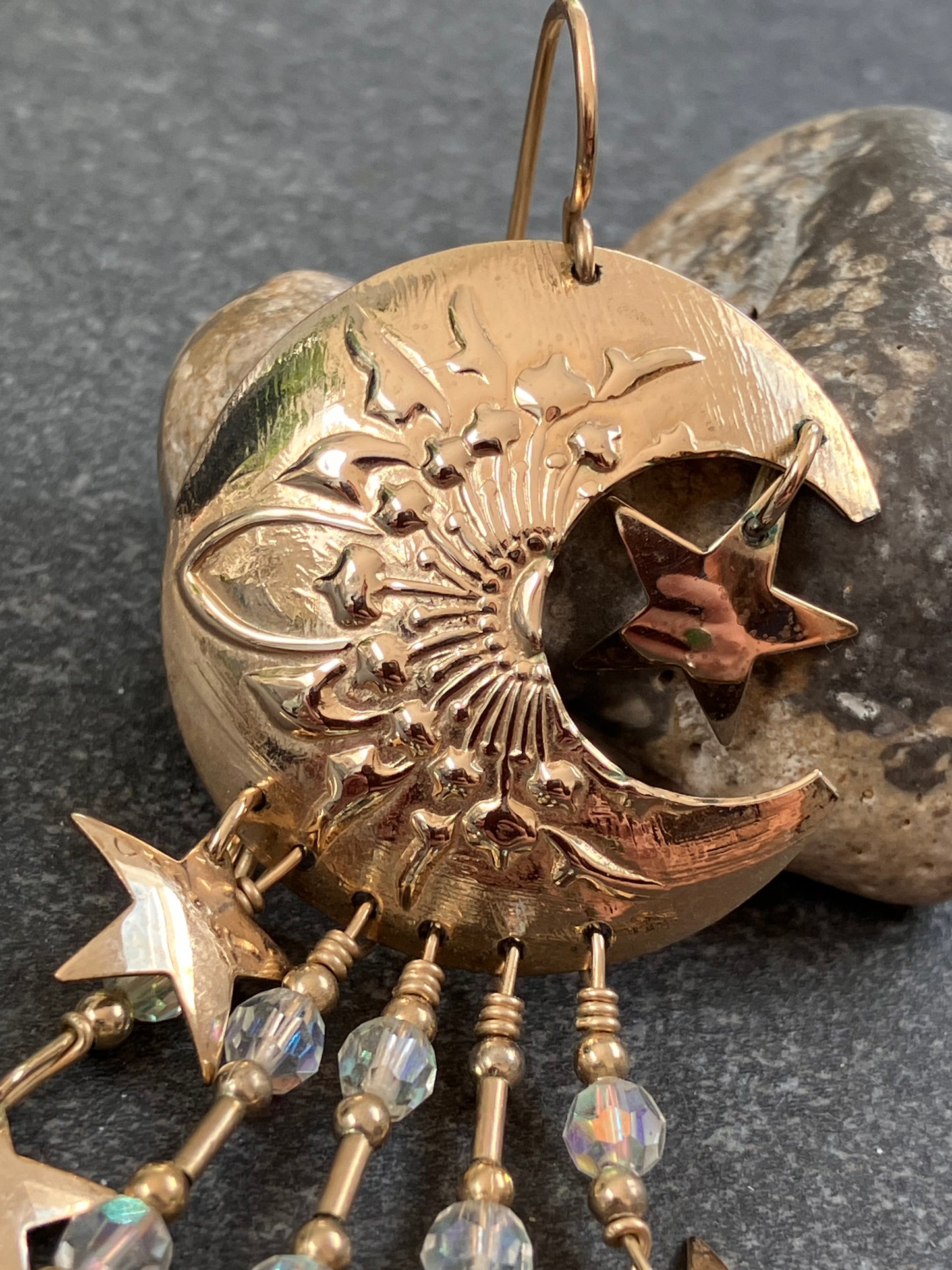 Fantastic Vintage Celestial
Earrings by Tabra – Circa 1980’s