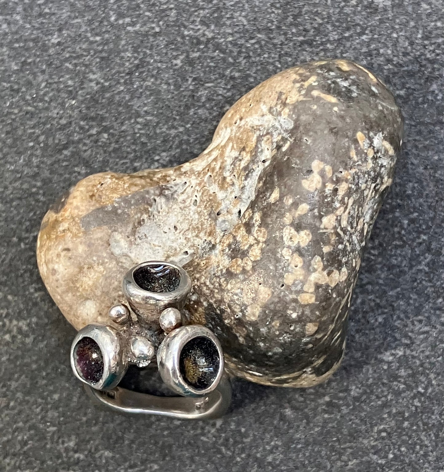 Super sculptural vintage sterling silver ring - made in Israel