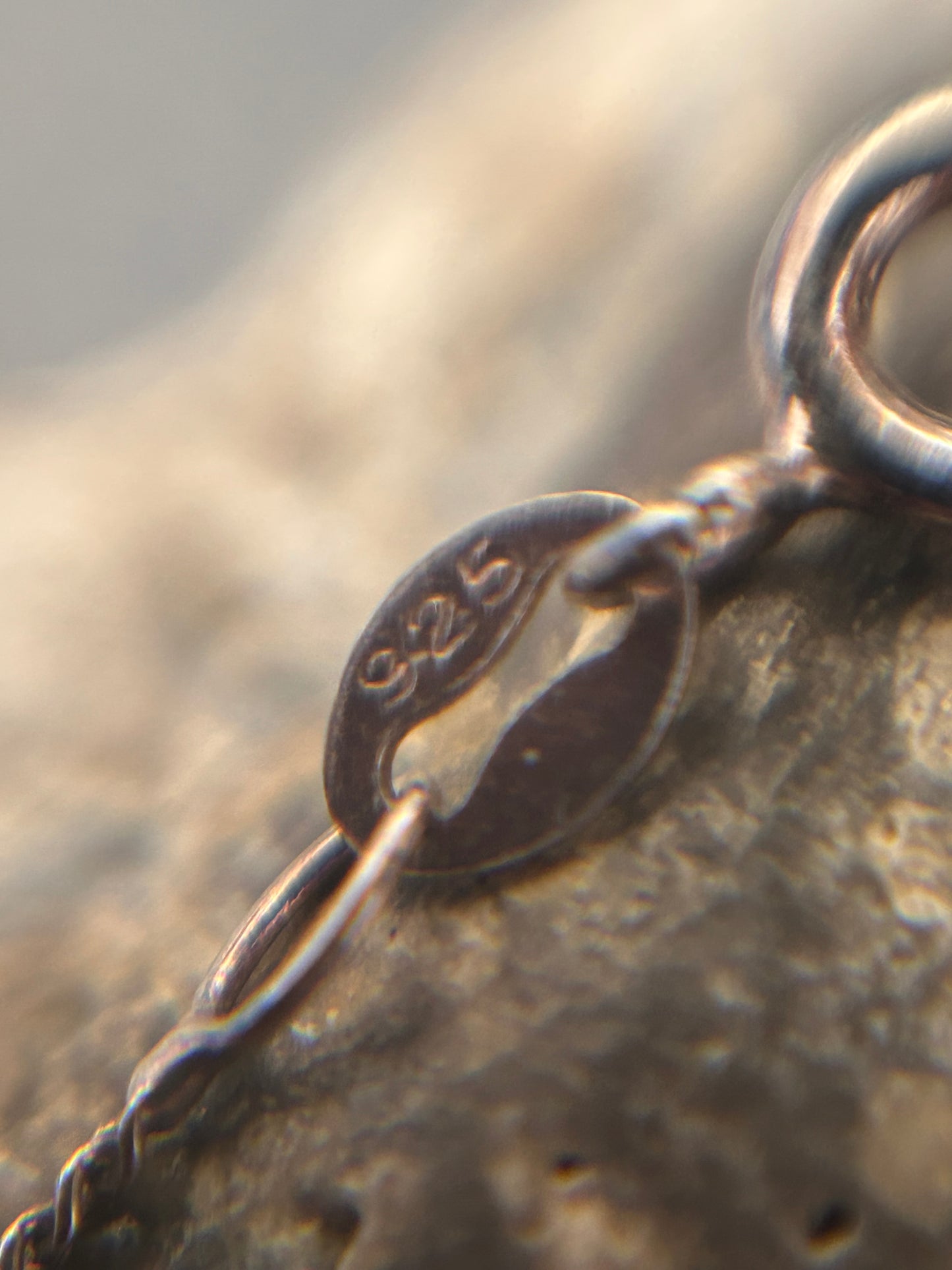 Vintage sterling silver Pisces pendant 1977 with Sterling vintage chain.