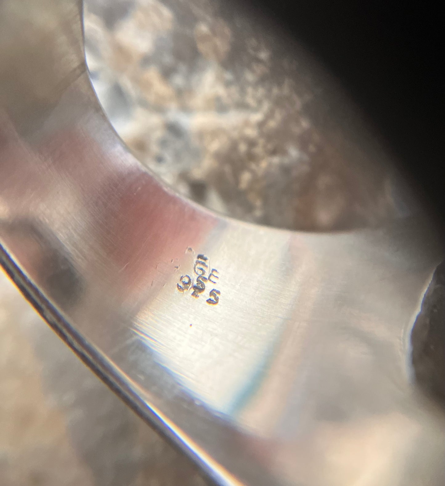 Vintage sterling silver, wood and Rutilated Quartz ring. Made by Danish designer Gunnar Thorvald Ekberg