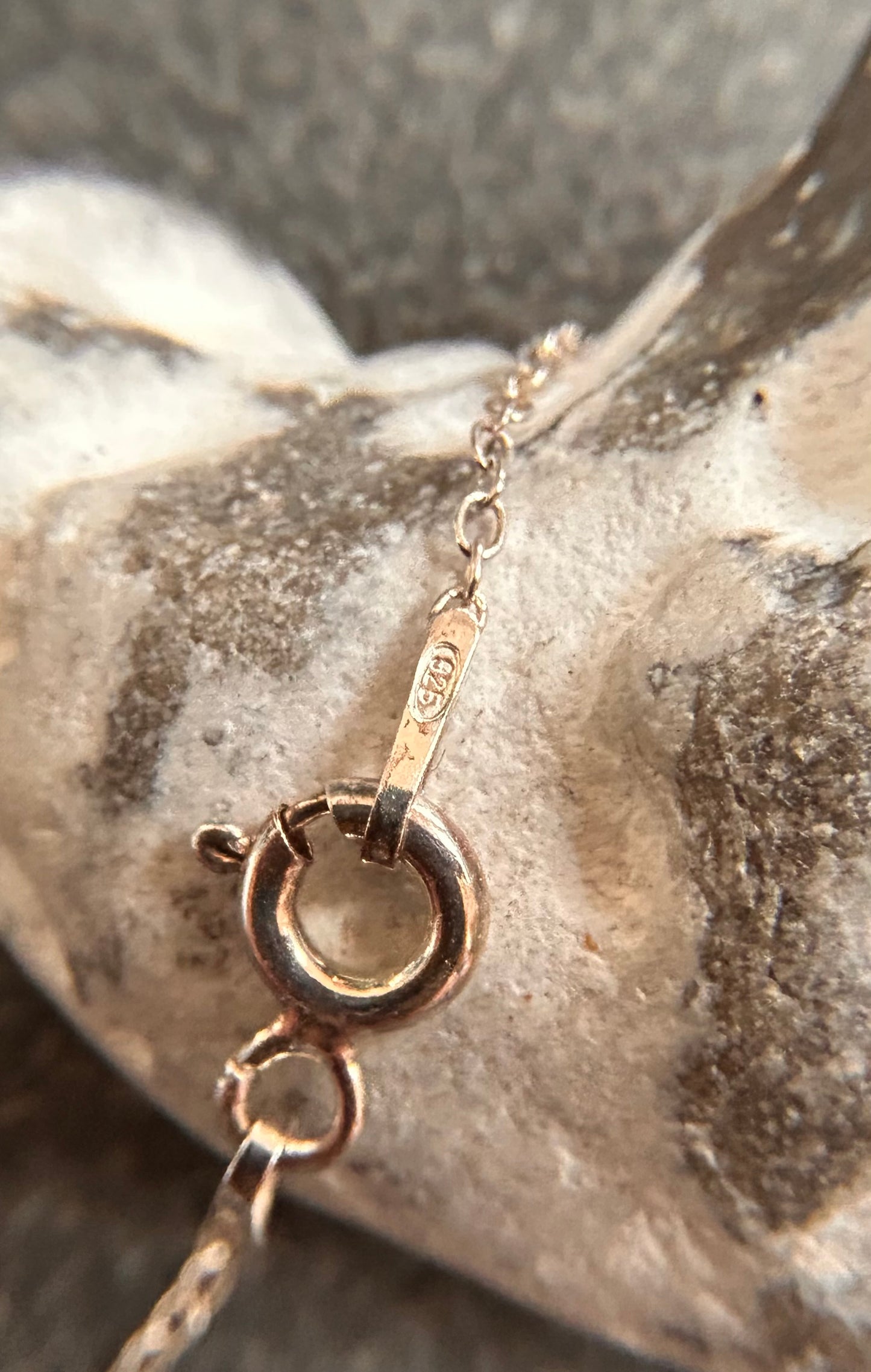 Beautiful Vintage Sterling Silver Diamond-Cut Cross Necklace -1976