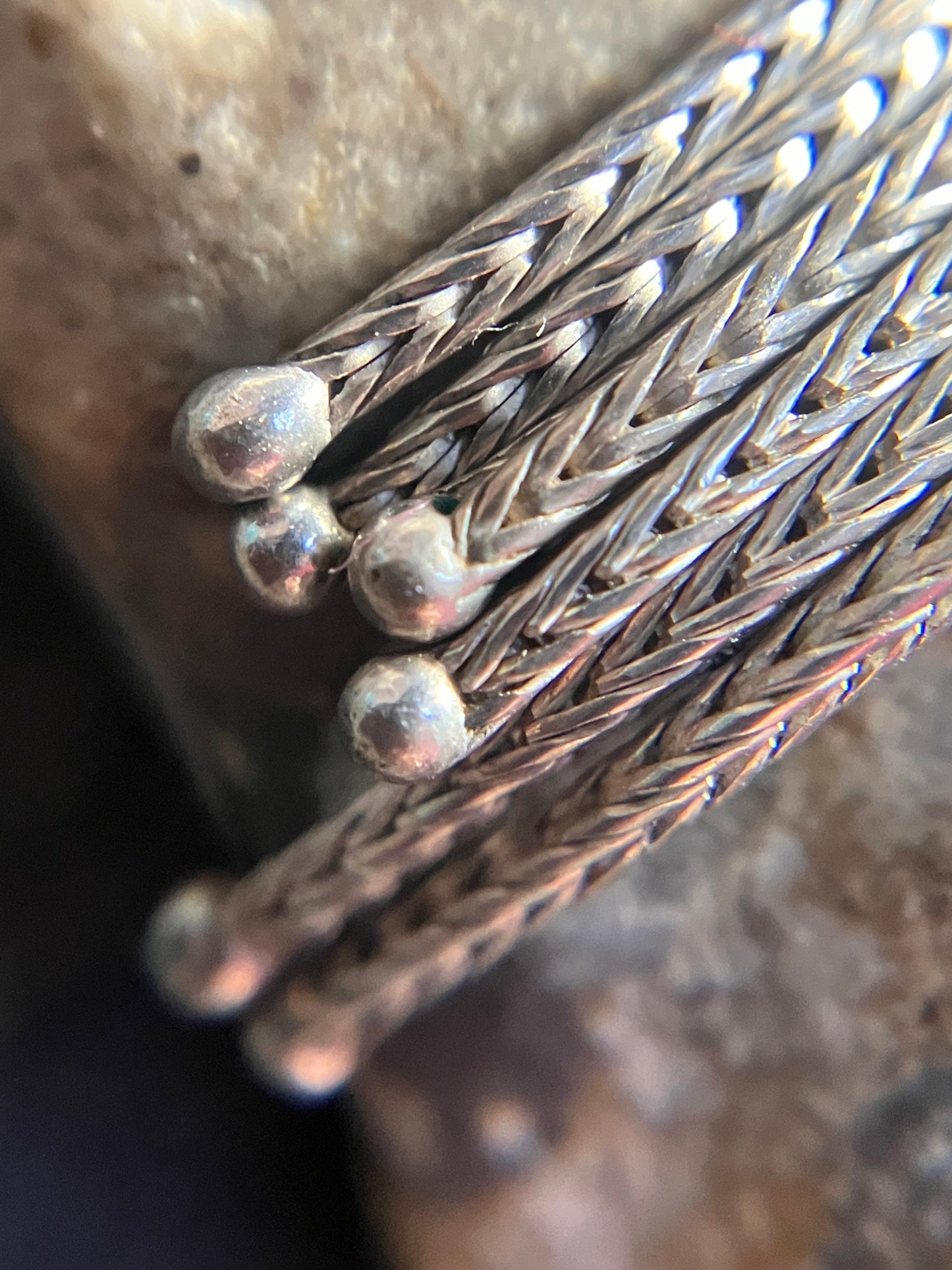 Truly elegant vintage sterling silver knot necklace.