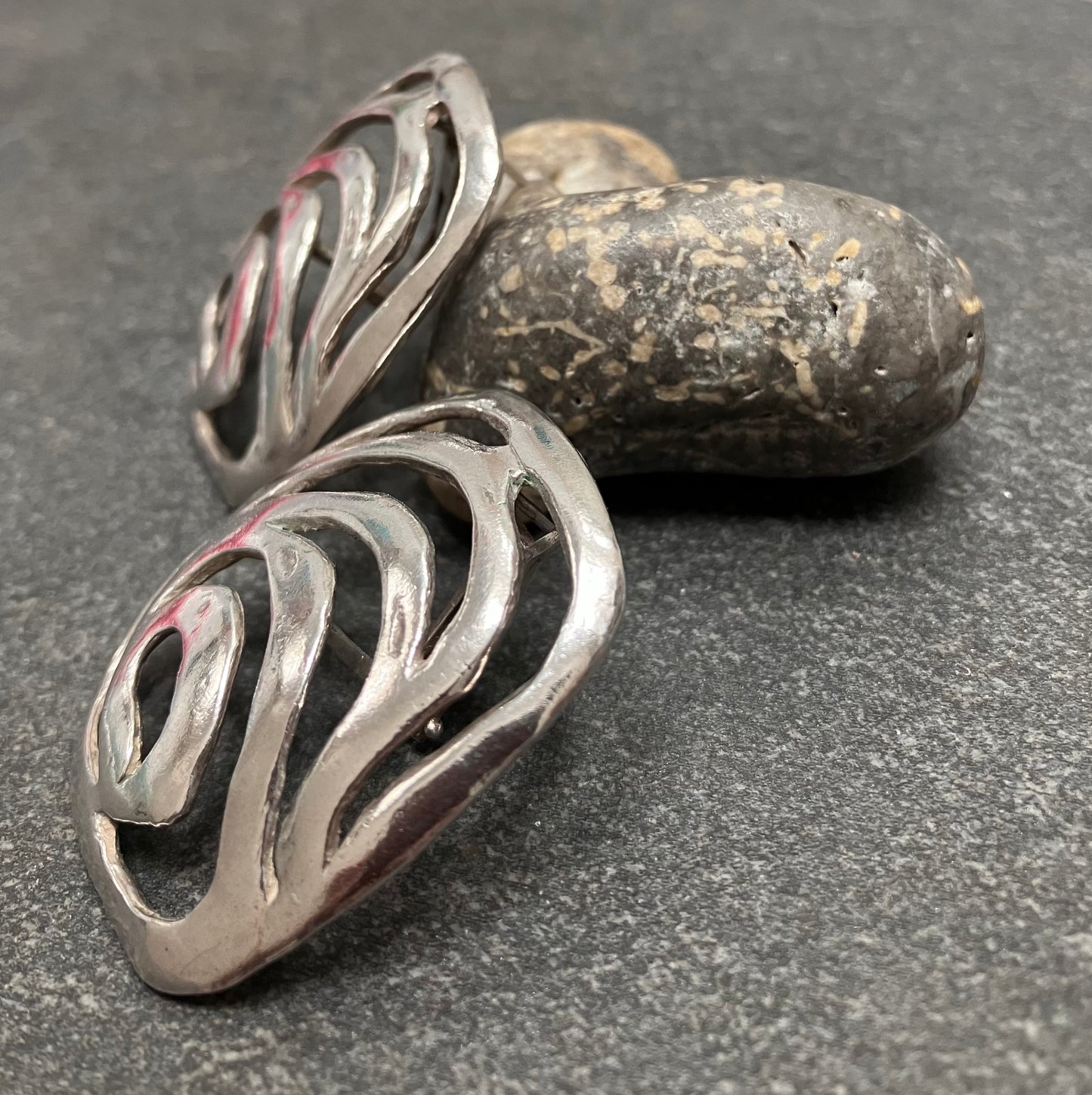 Artisan vintage statement earrings.