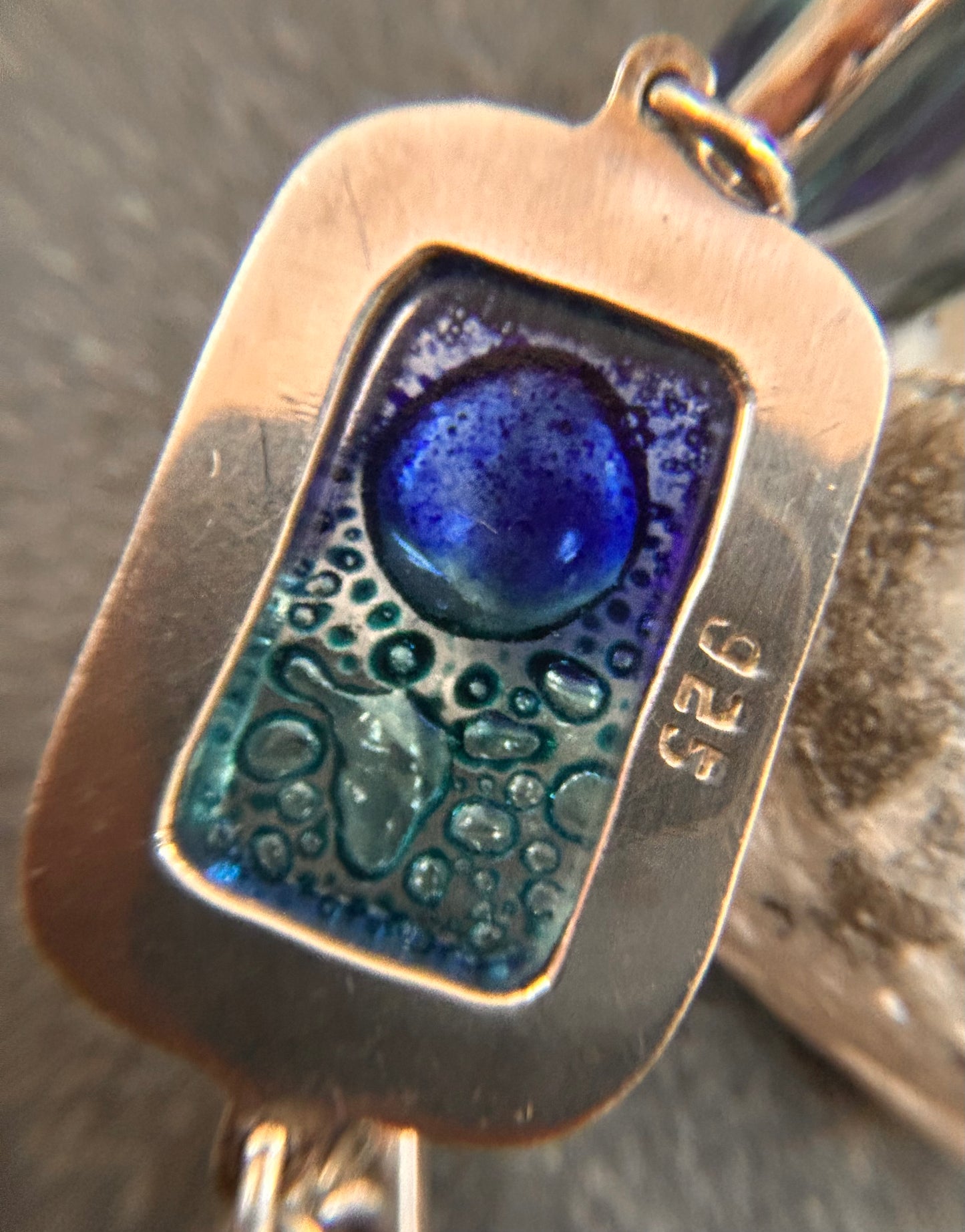 An absolutely fabulous vintage artisan glass bracelet.