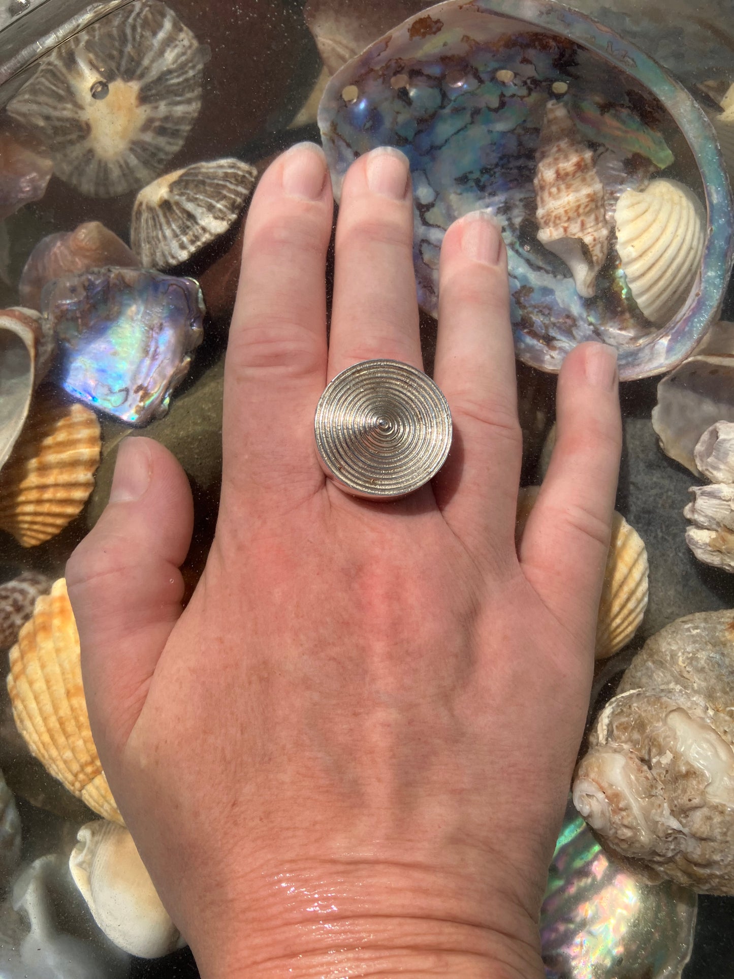 Vintage sterling silver statement ring
