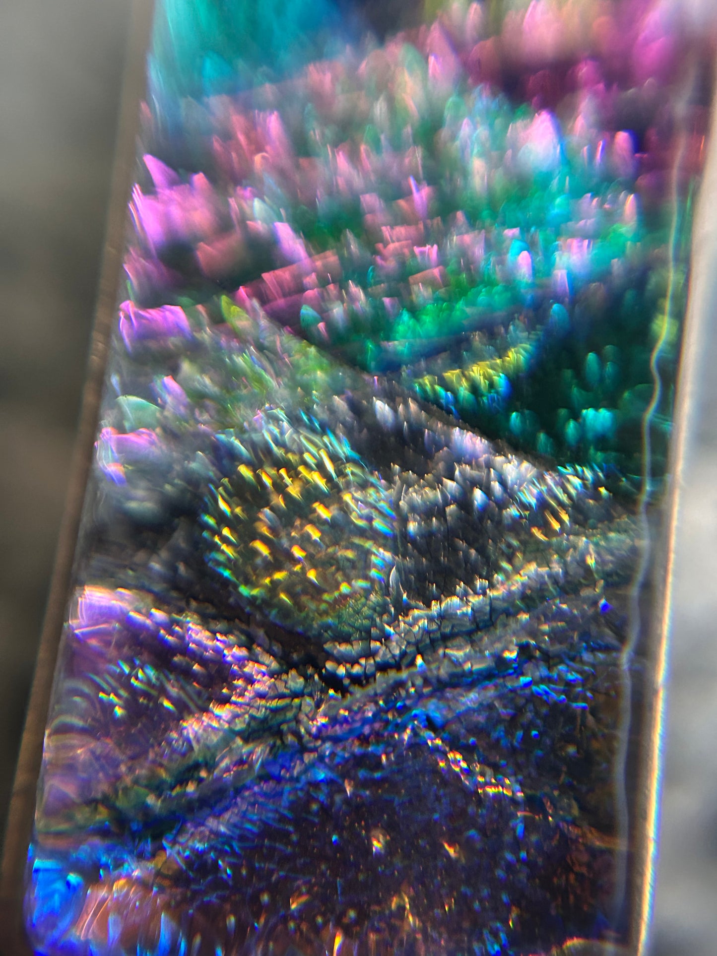Vintage Sterling Silver & Dichroic Glass Pendant