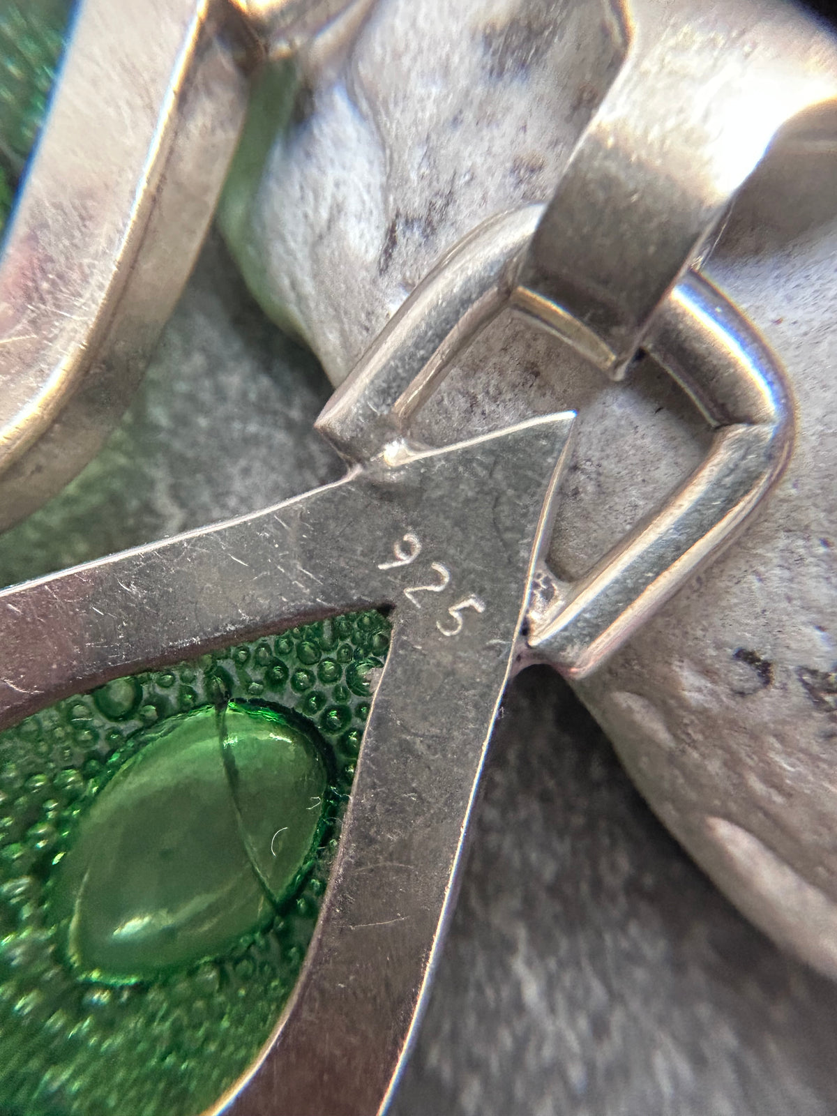 Artisan Hand-Blown Glass & Sterling Silver Earrings