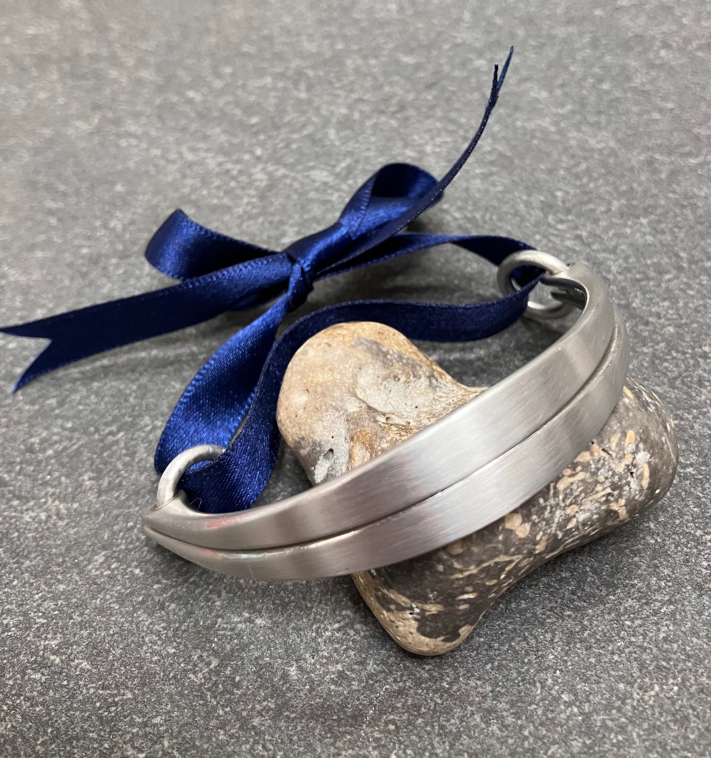 Vintage Danish sterling silver bangle made by Niels Erik From.