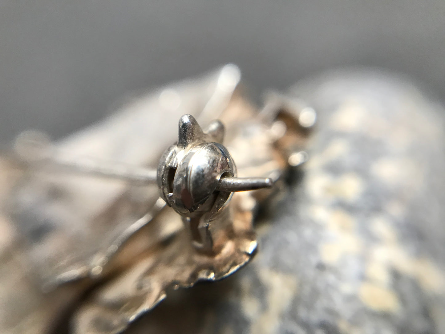 Artisan handmade sterling silver brooch.