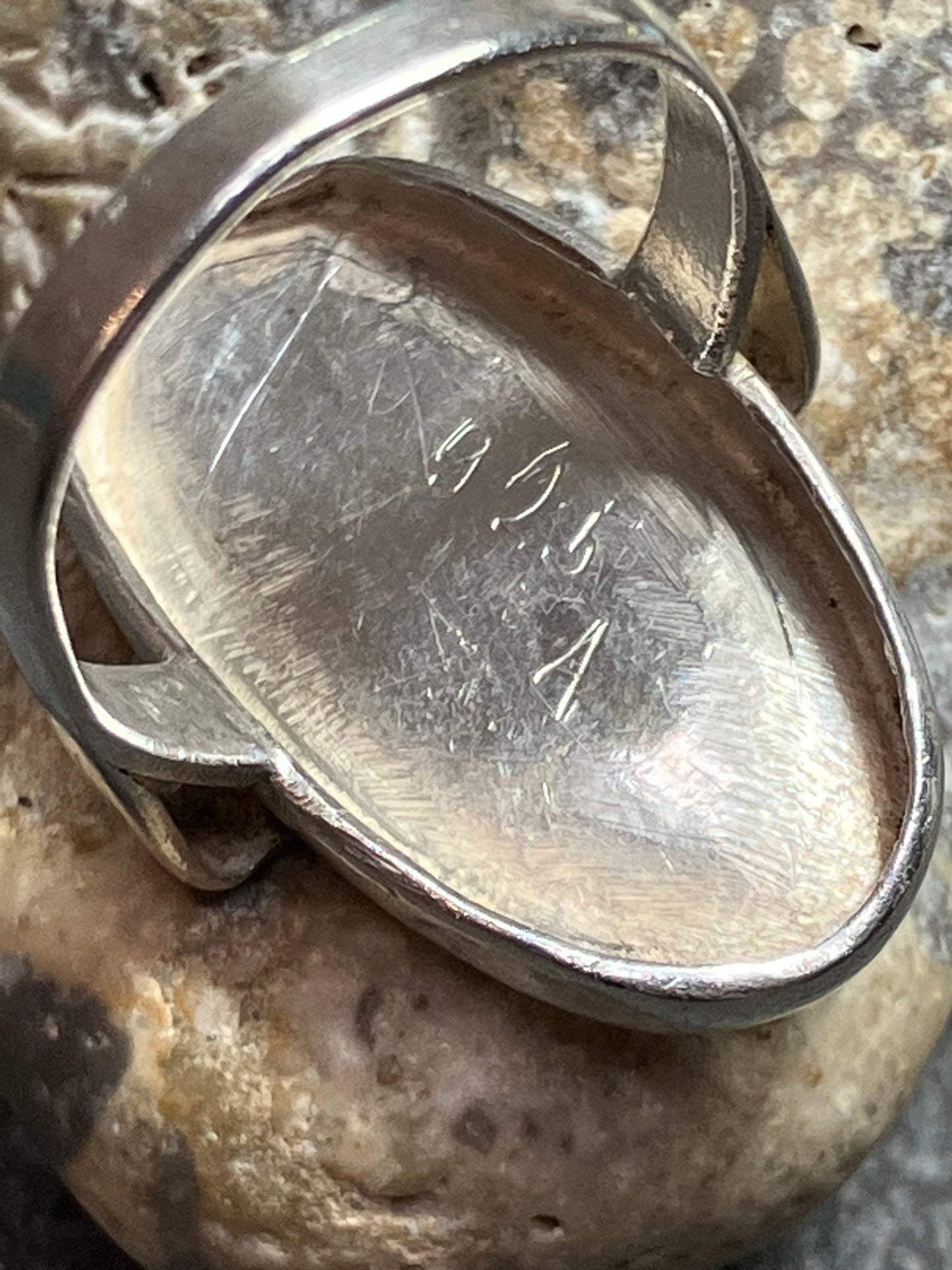 Vintage handmade sterling silver ring.