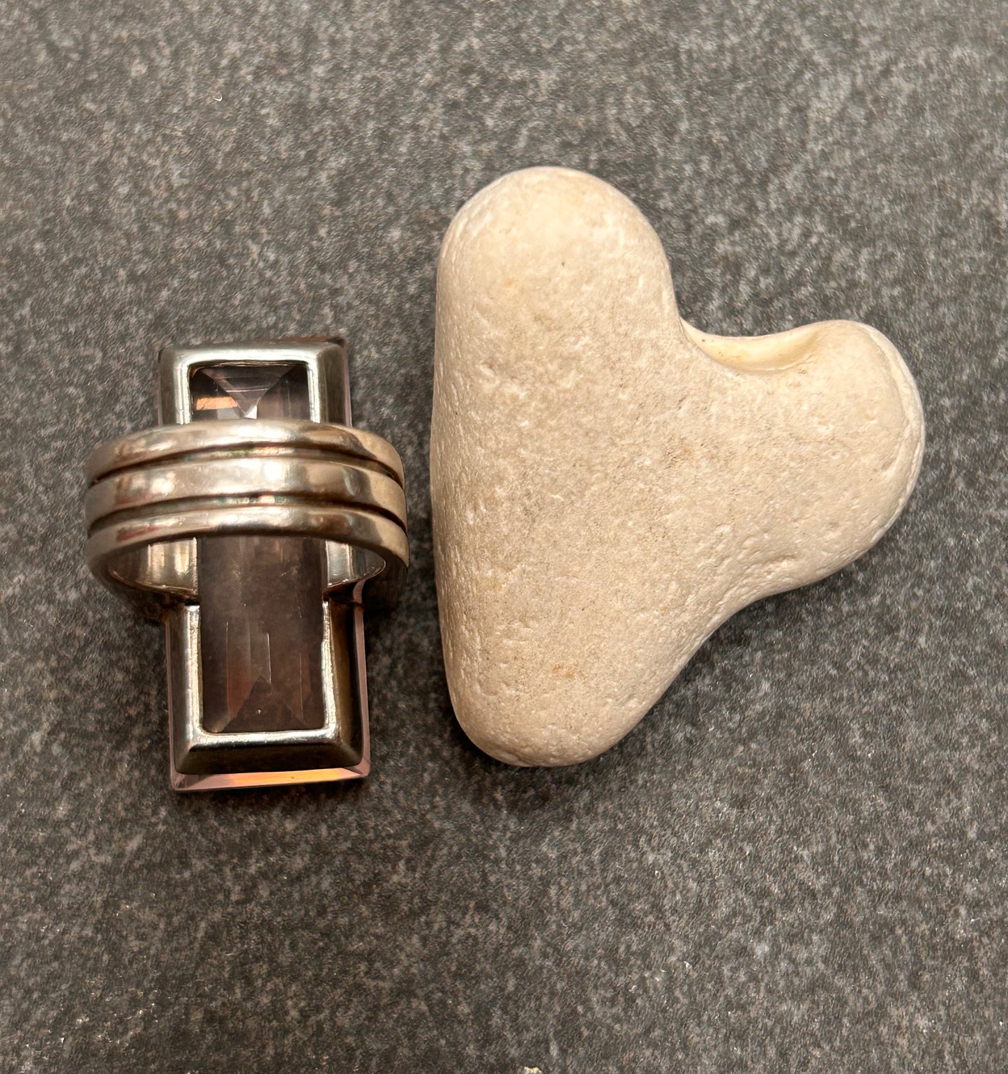An absolutely stunning vintage sterling silver ring by renowned Danish designer Gunnar Thorvald Ekberg