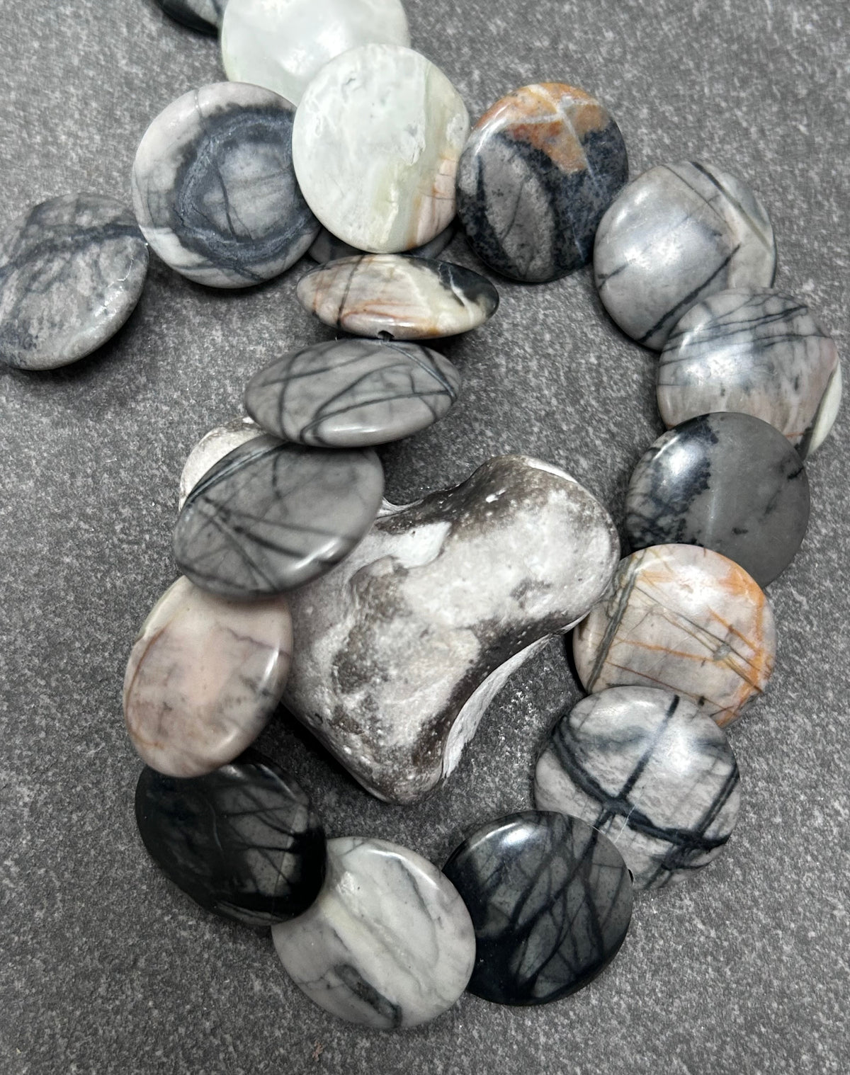 Picasso Stone & Sterling Silver Necklace - 2009