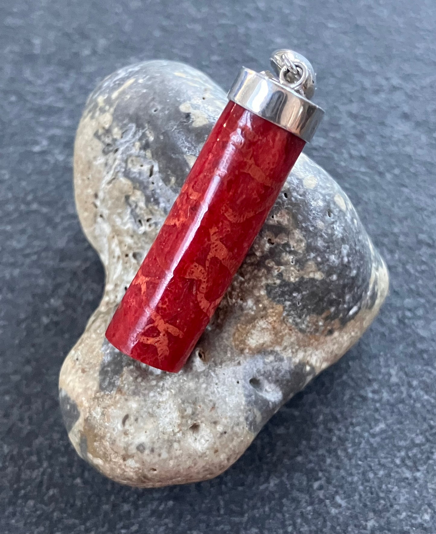 Vintage sterling silver sponge coral earrings.