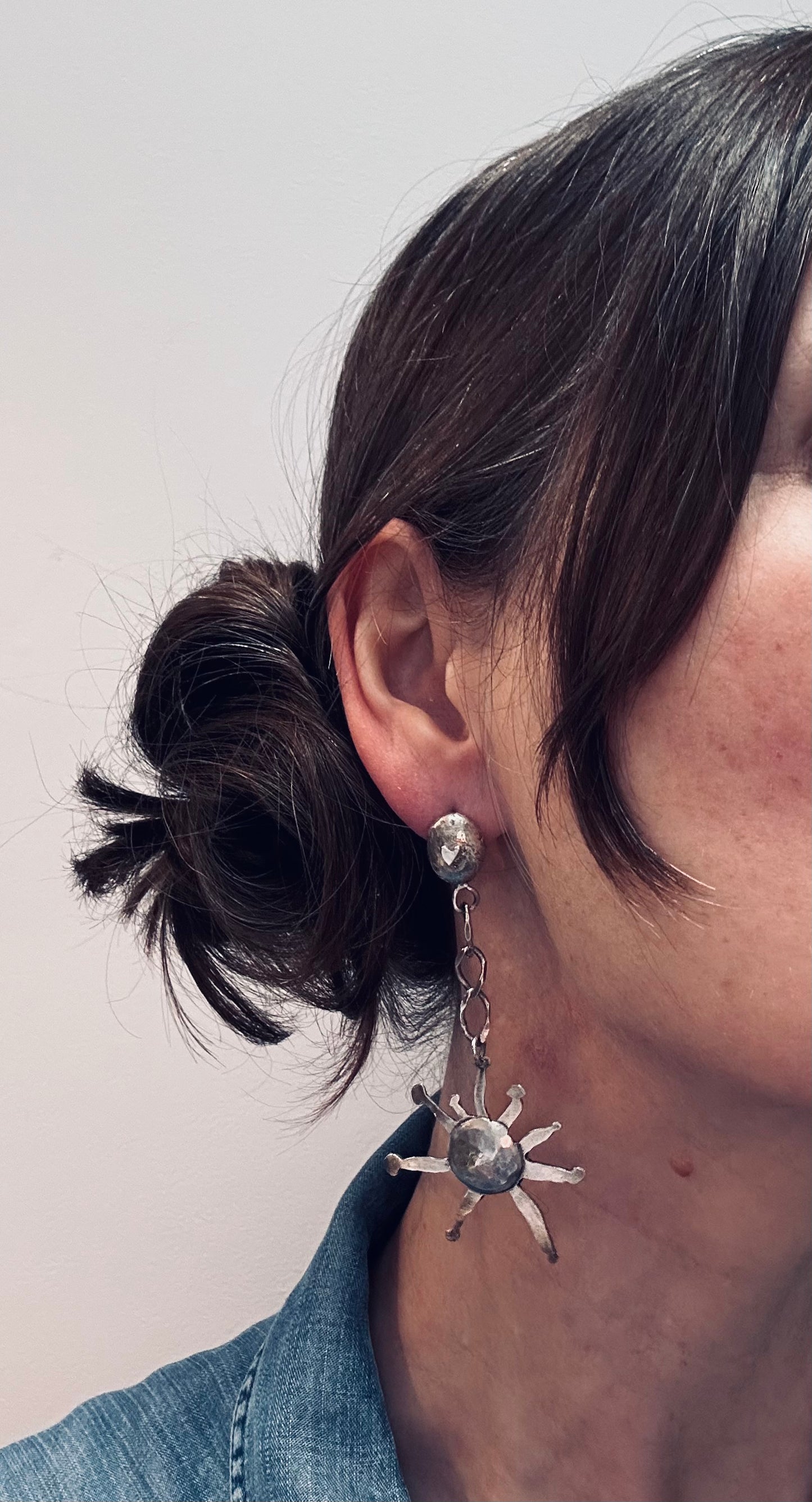 Artisan sun earrings - 1994