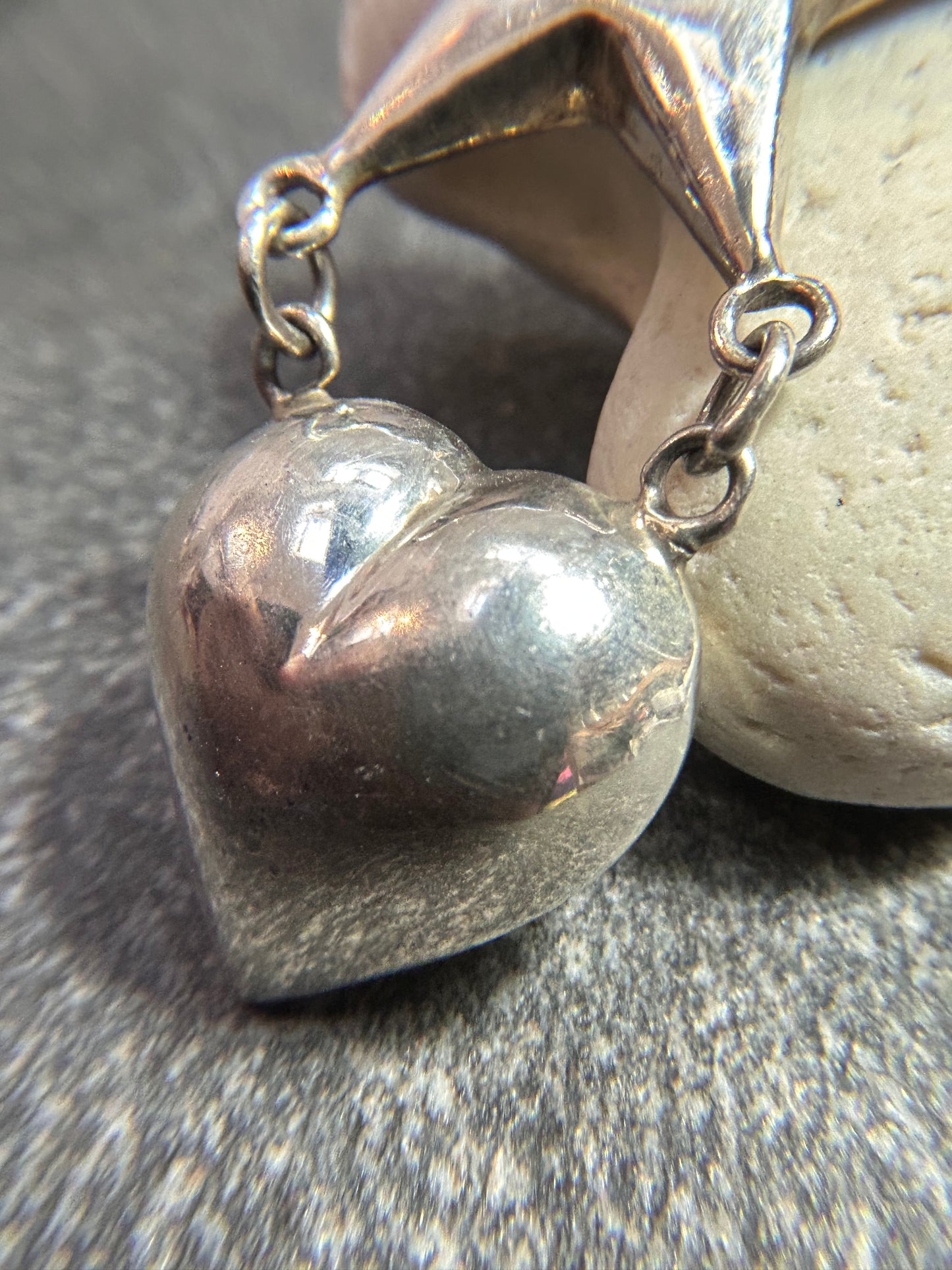 Vintage Sterling Silver Statement Drop Earrings