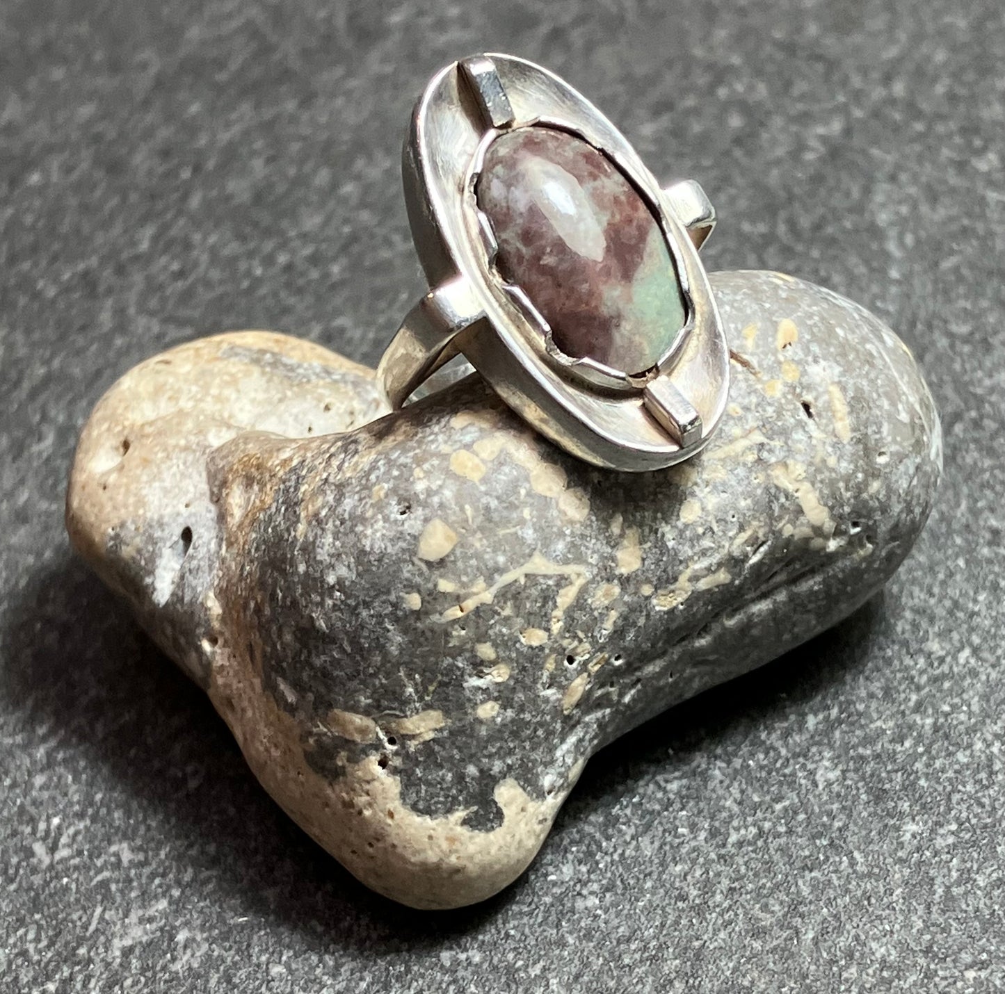 Vintage handmade sterling silver ring.