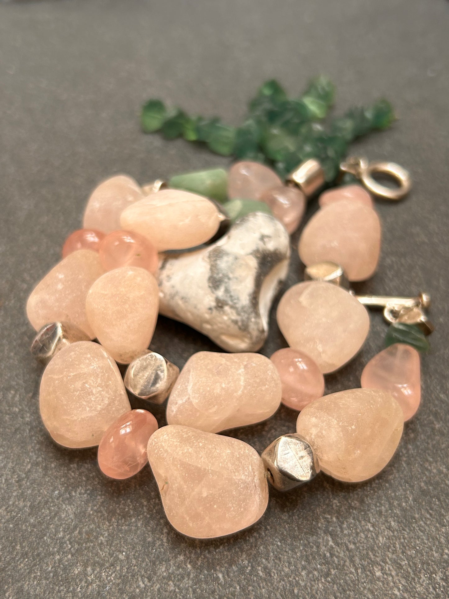 Spectacular vintage Spanish necklace is a celebration of natural beauty and craftsmanship.