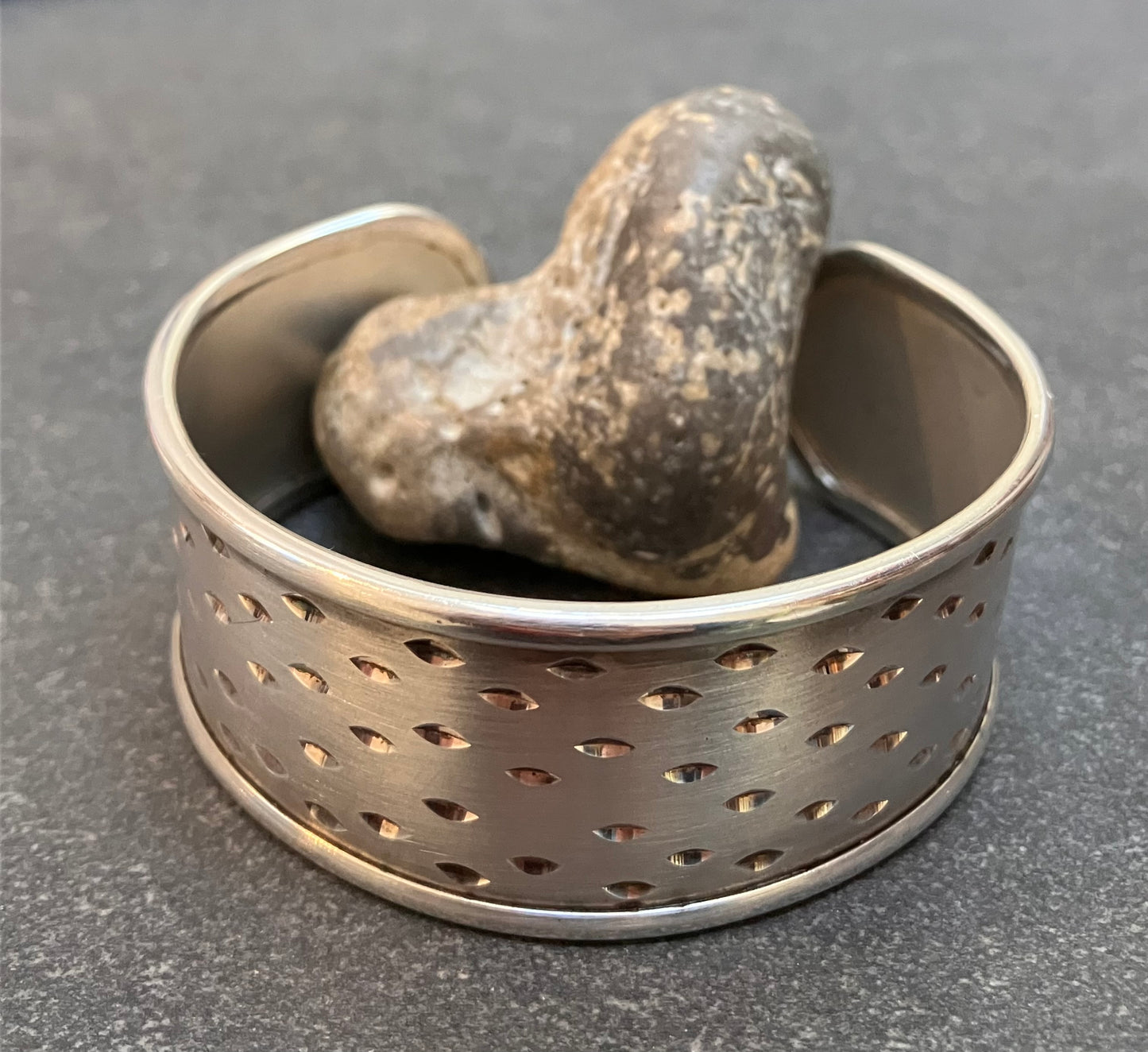 Vintage Sterling silver bangle with sparkle!
