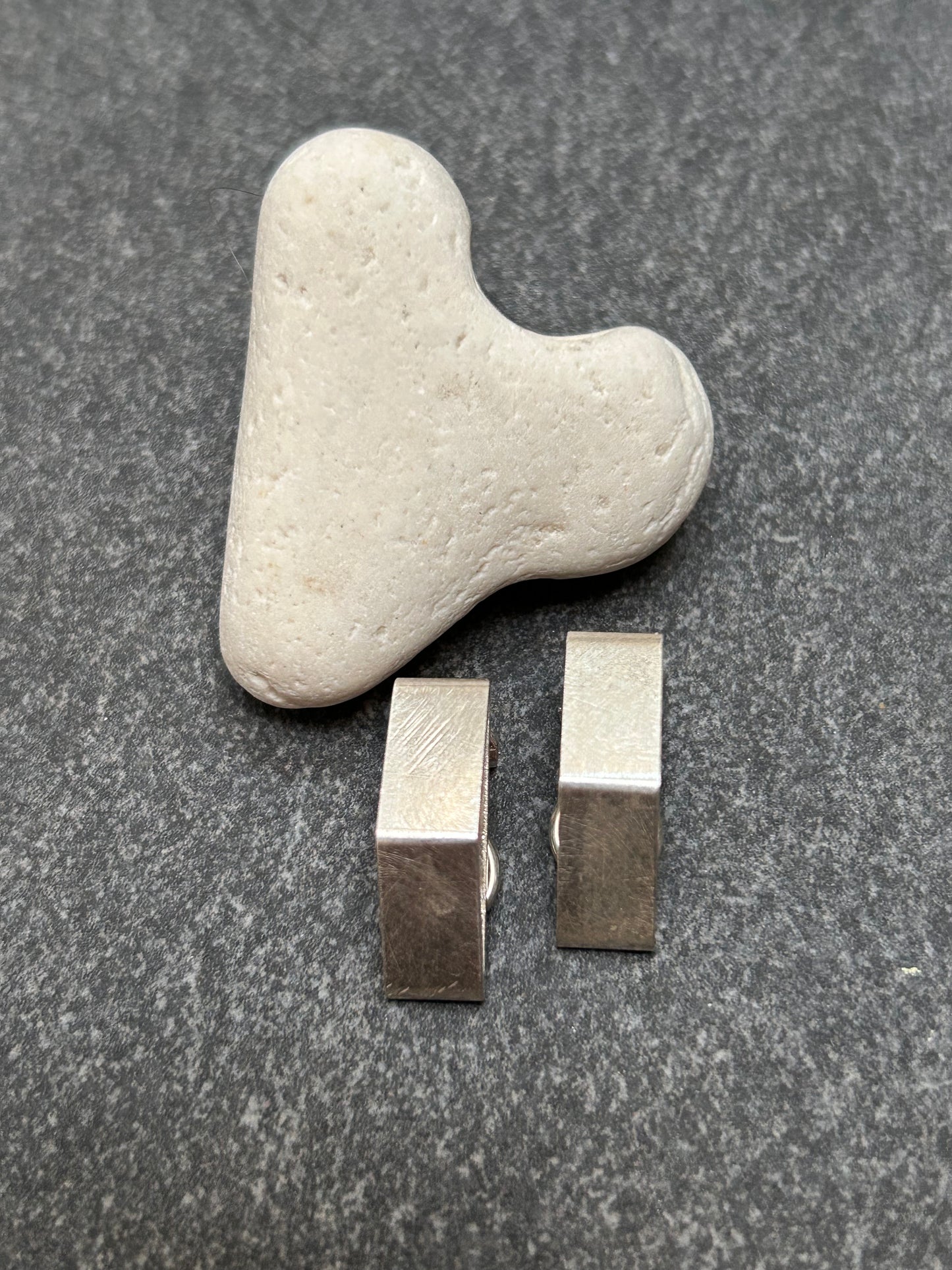 Exquisite pair of vintage Danish sterling silver clip earrings