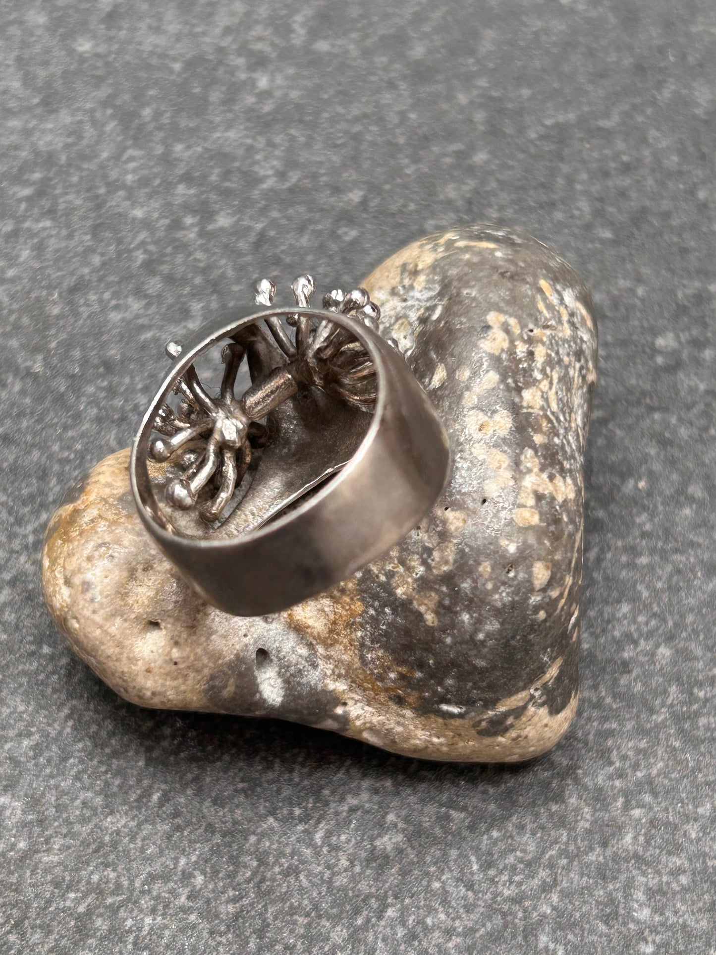 Quirky vintage sterling silver ring