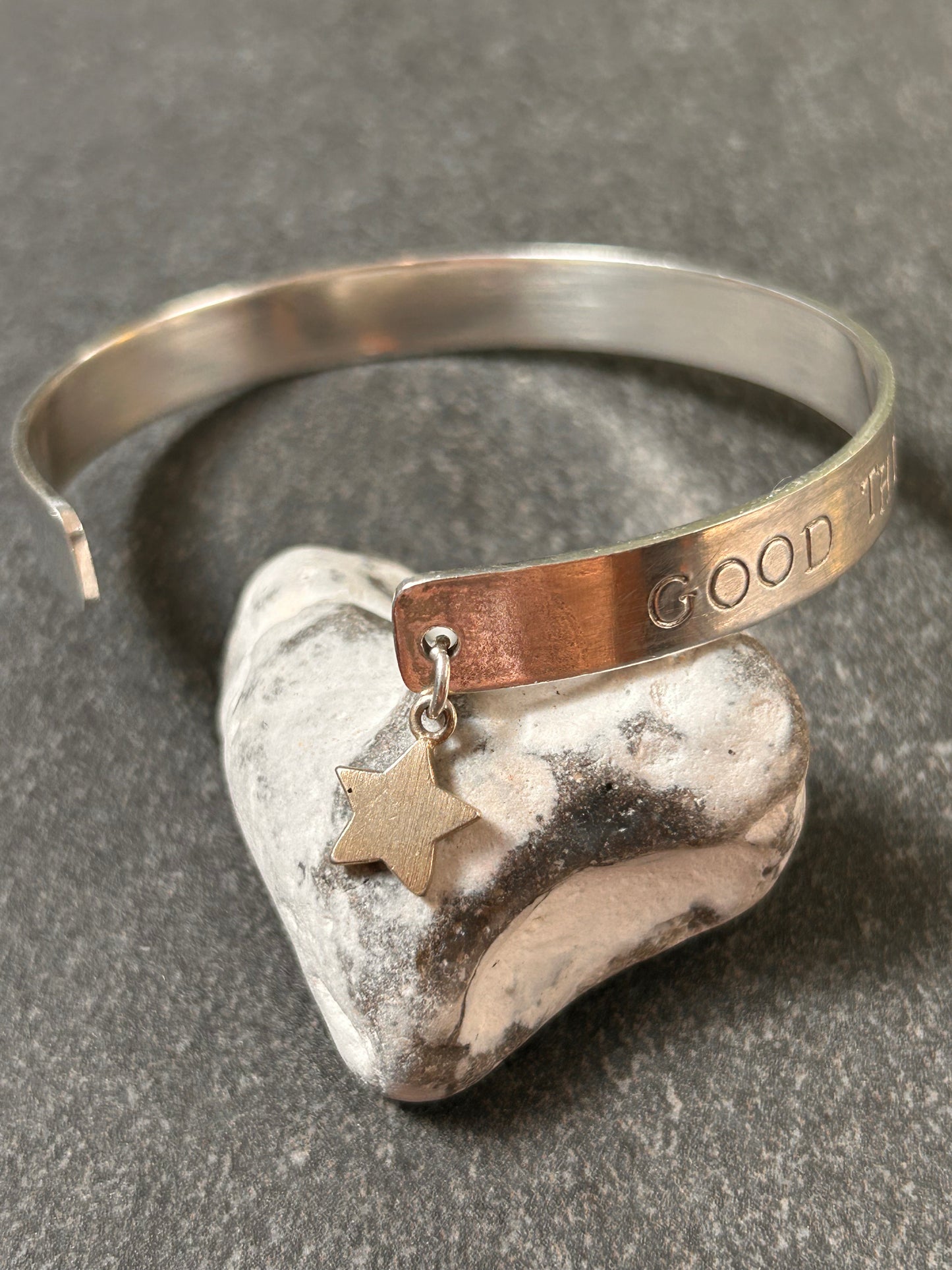 A little piece of everyday positivity ✨ Sterling bangle.