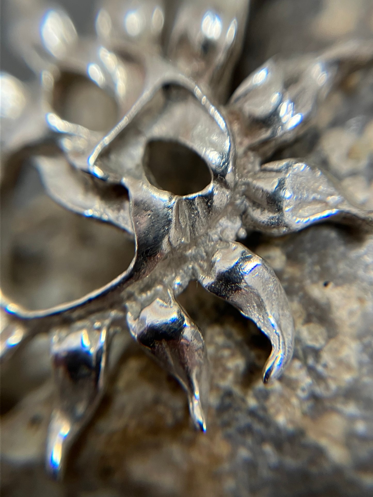 Fantastically whimsical vintage sterling silver laughing suns