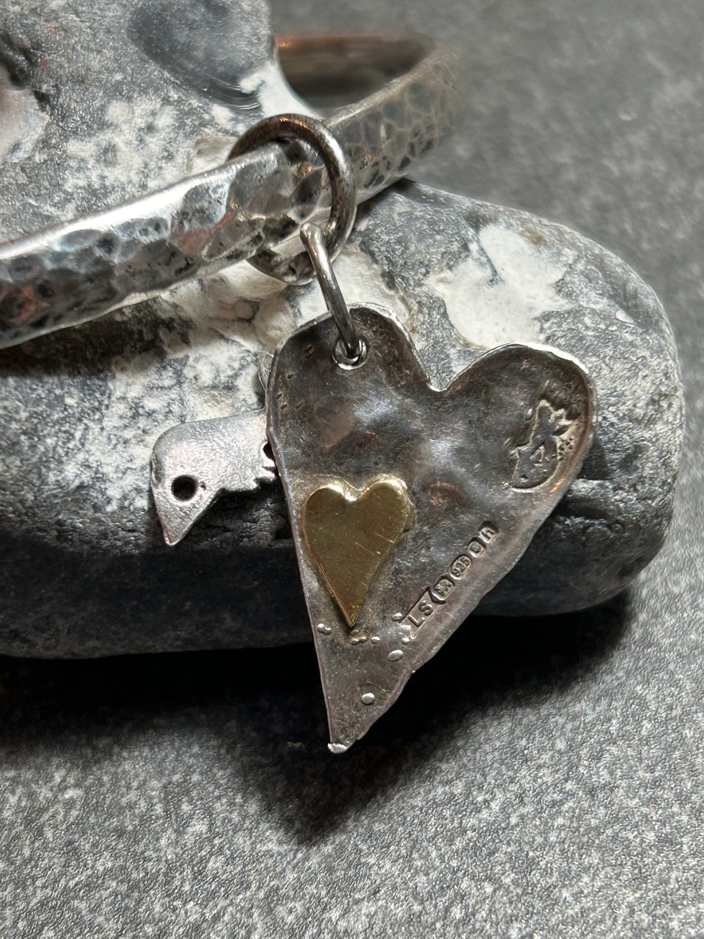 Artisan bangle work ‘X’s and hearts.