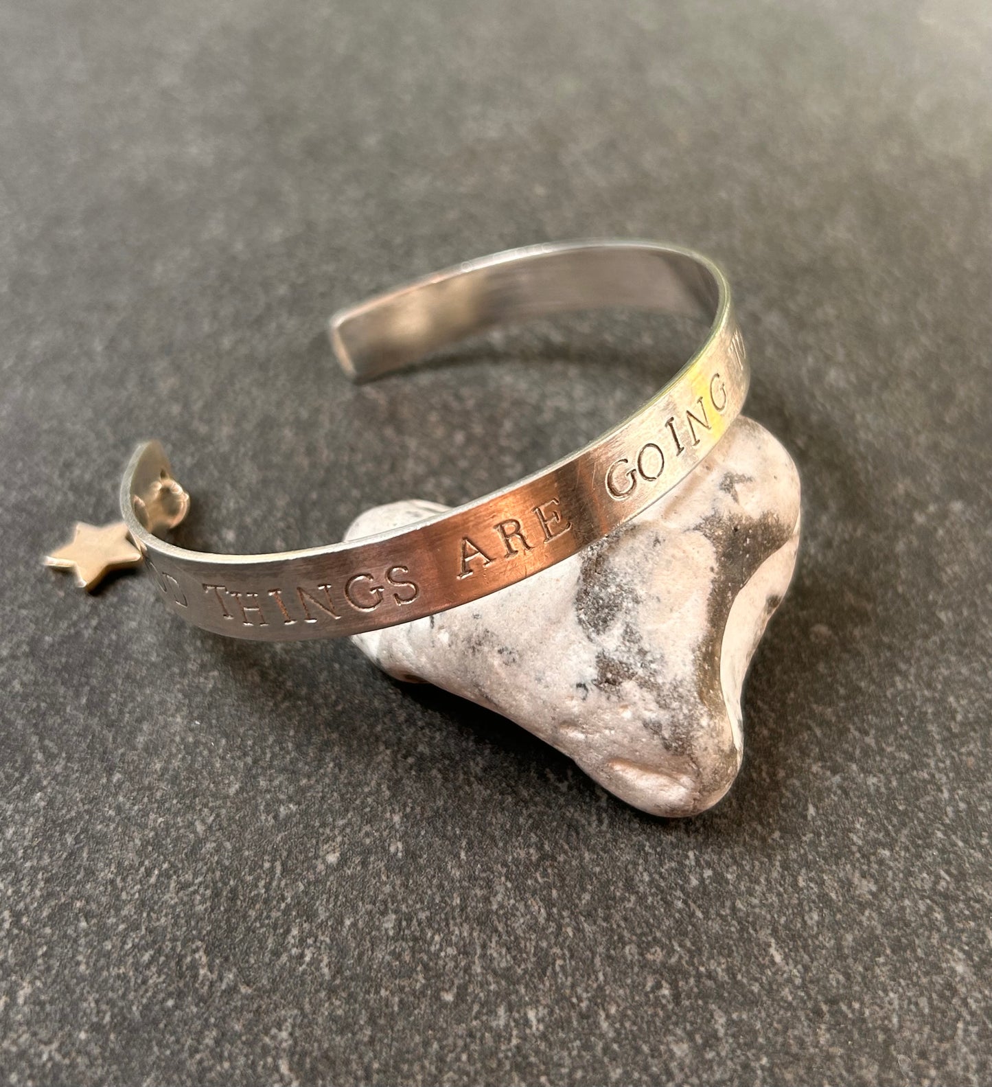 A little piece of everyday positivity ✨ Sterling bangle.