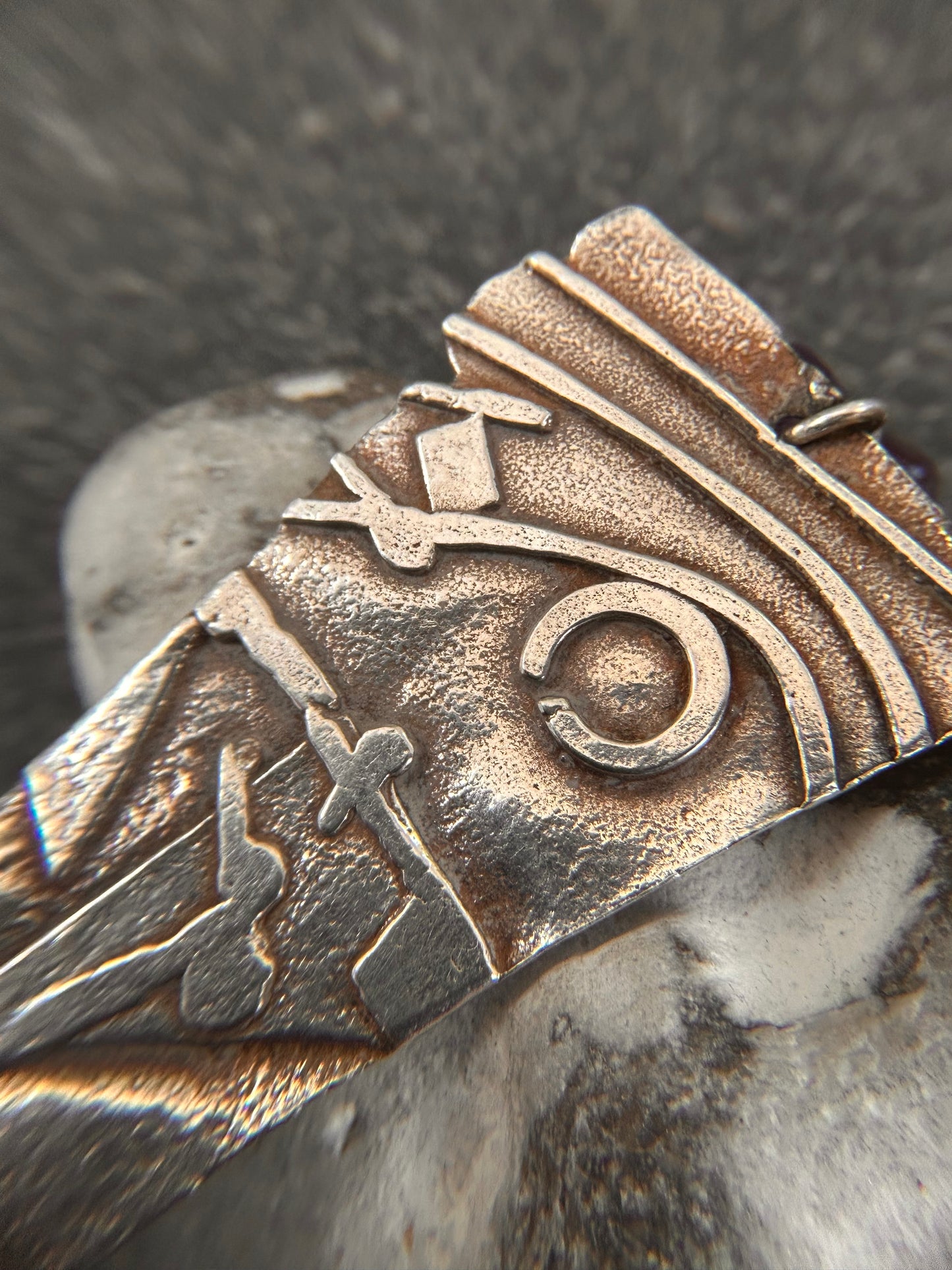 Absolutely unique and beautifully crafted vintage sterling silver artisan earrings