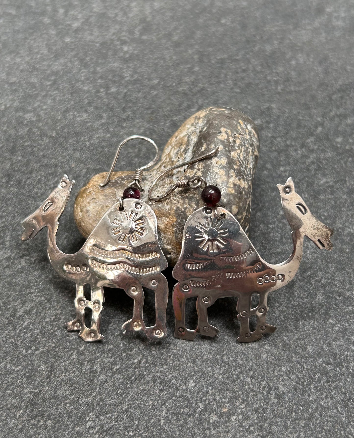 Couldn’t resist this quirky pair of vintage sterling camel earrings!