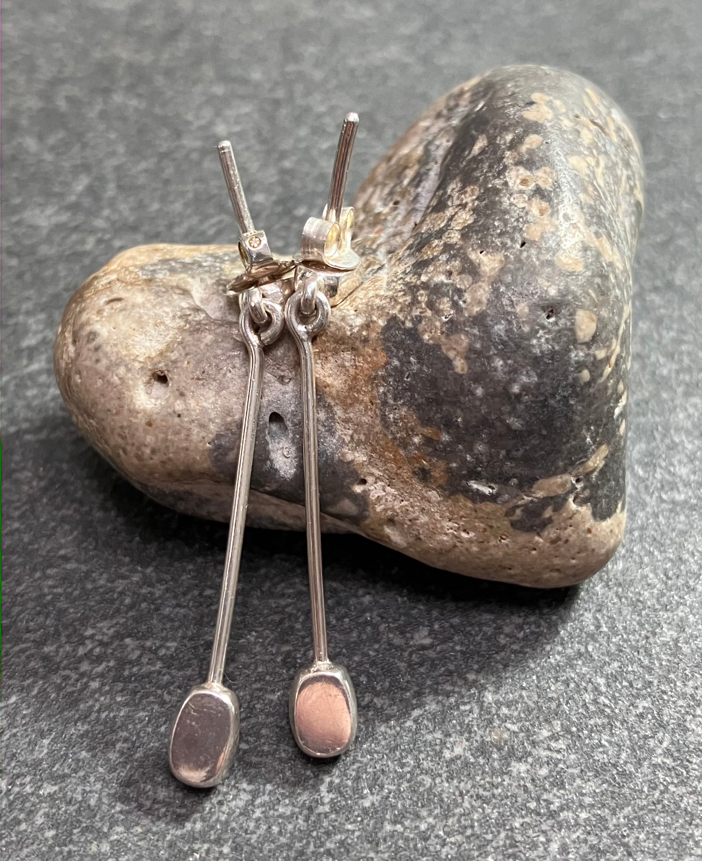 Vintage sterling silver earrings and necklace set.