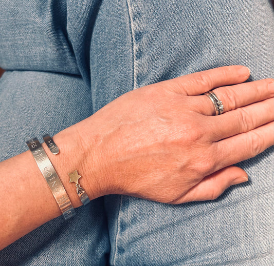 A little piece of everyday positivity ✨ Sterling bangle.