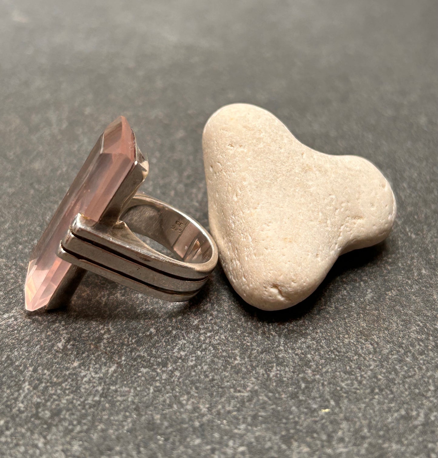 An absolutely stunning vintage sterling silver ring by renowned Danish designer Gunnar Thorvald Ekberg