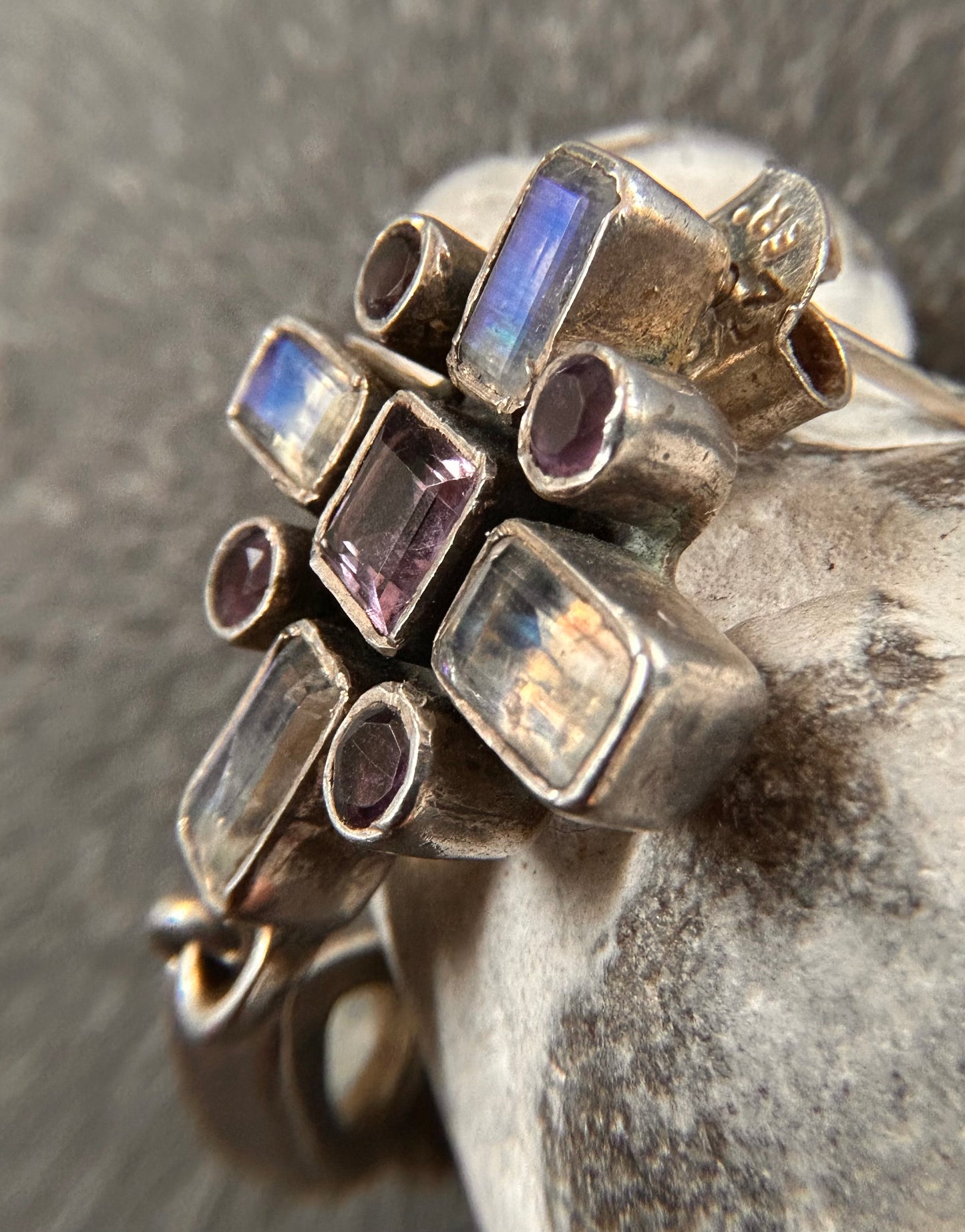 These vintage sterling silver earrings are a truly elegant statement