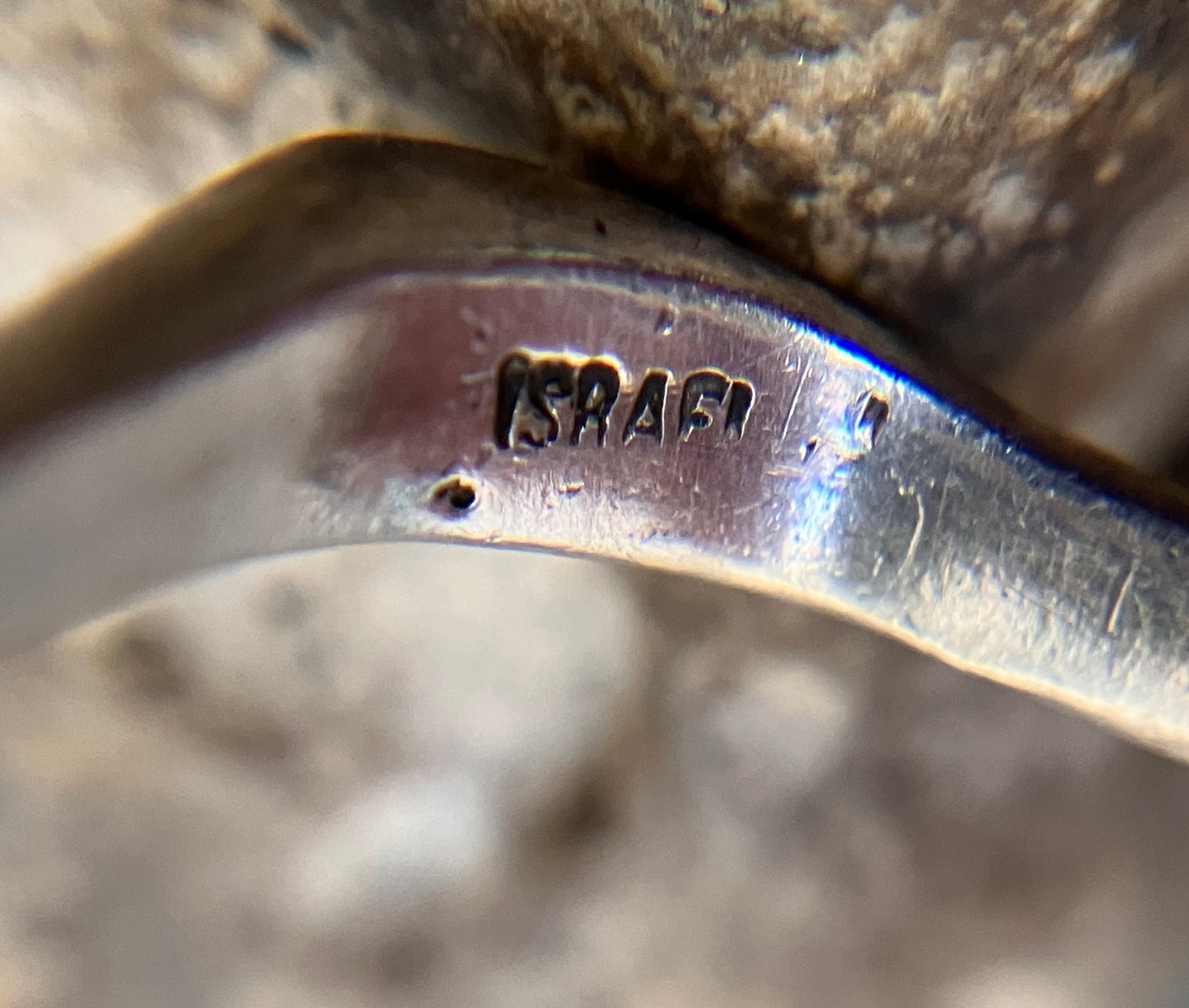 Super sculptural vintage sterling silver ring - made in Israel