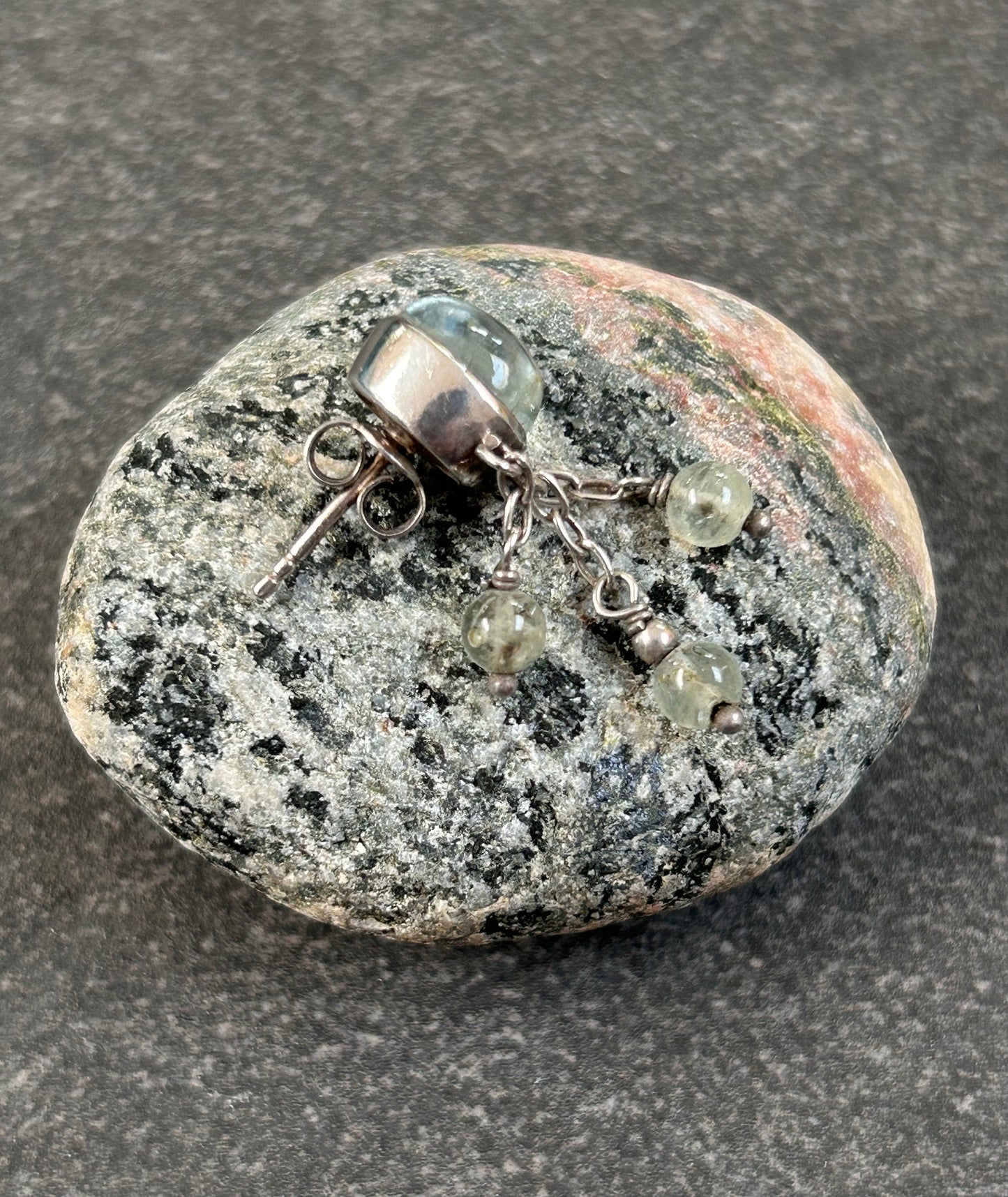 Elegant vintage sterling silver earrings