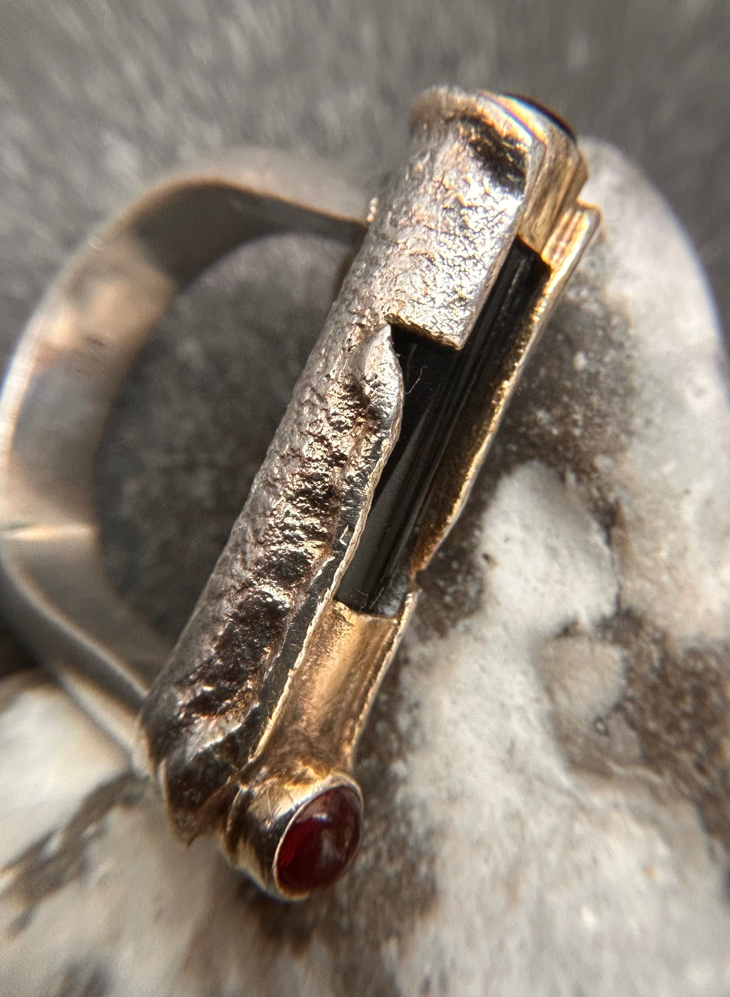 An absolutely exceptional vintage artisan sterling silver ring