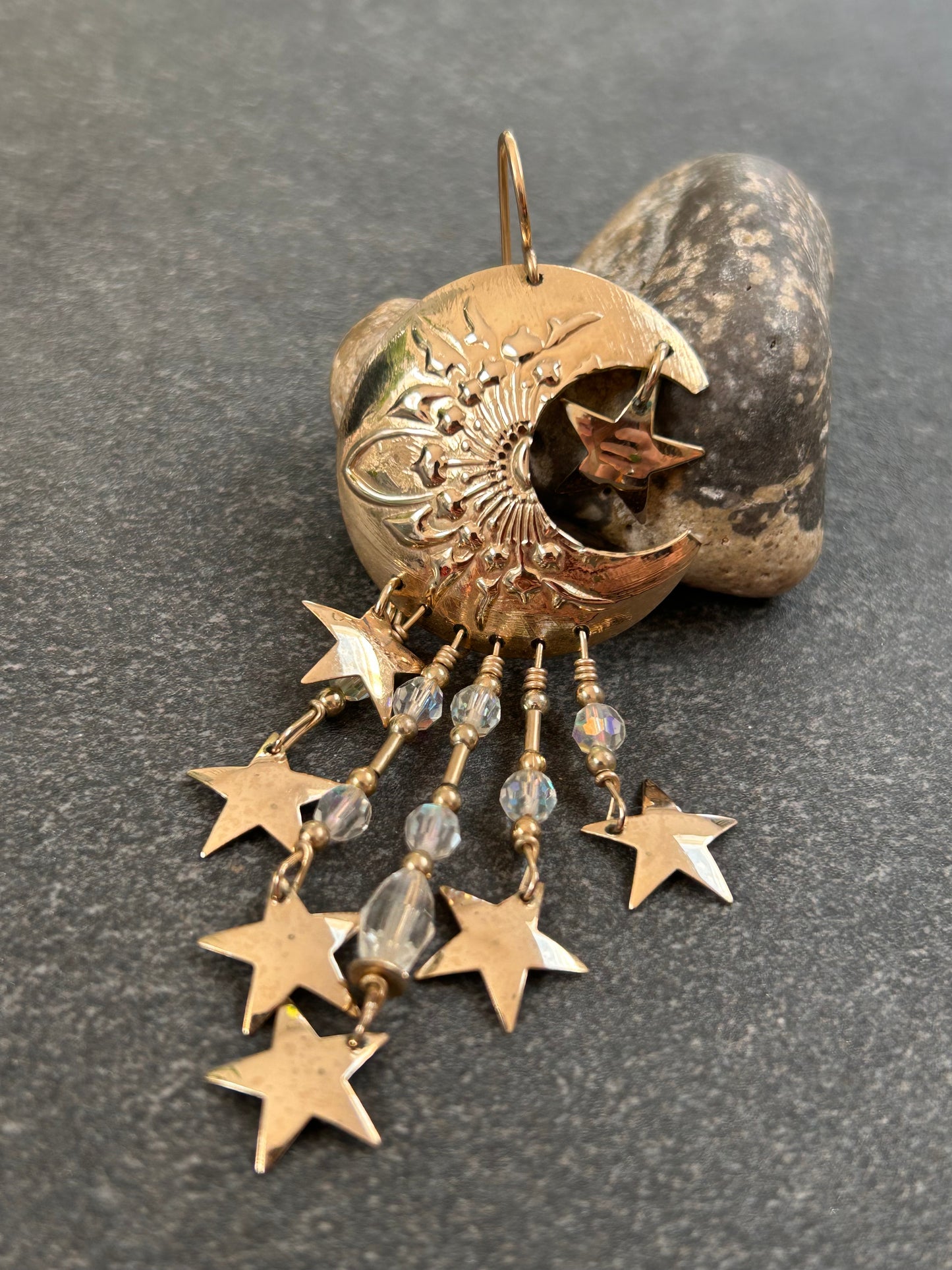 Fantastic Vintage Celestial
Earrings by Tabra – Circa 1980’s