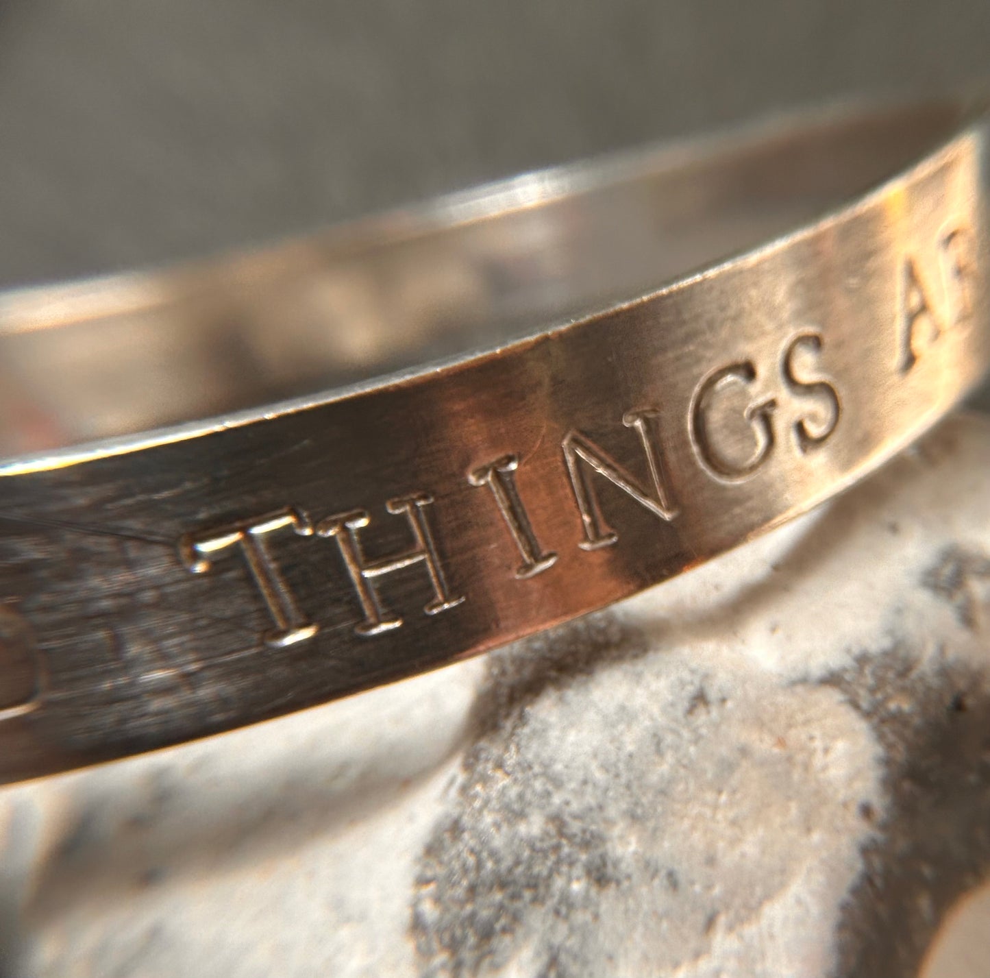 A little piece of everyday positivity ✨ Sterling bangle.