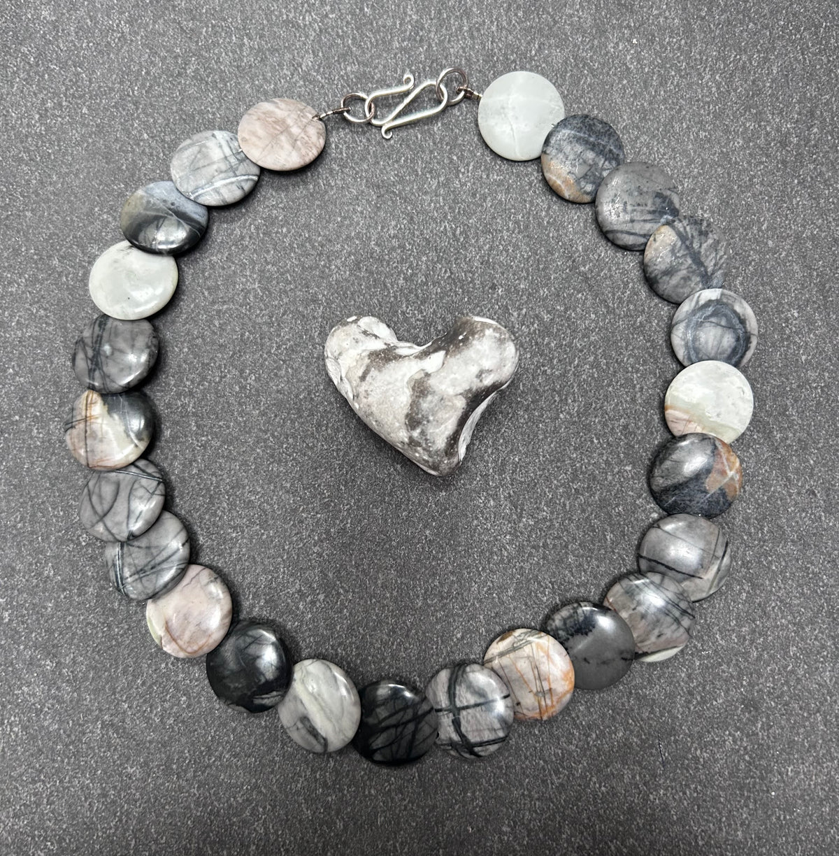 Picasso Stone & Sterling Silver Necklace - 2009