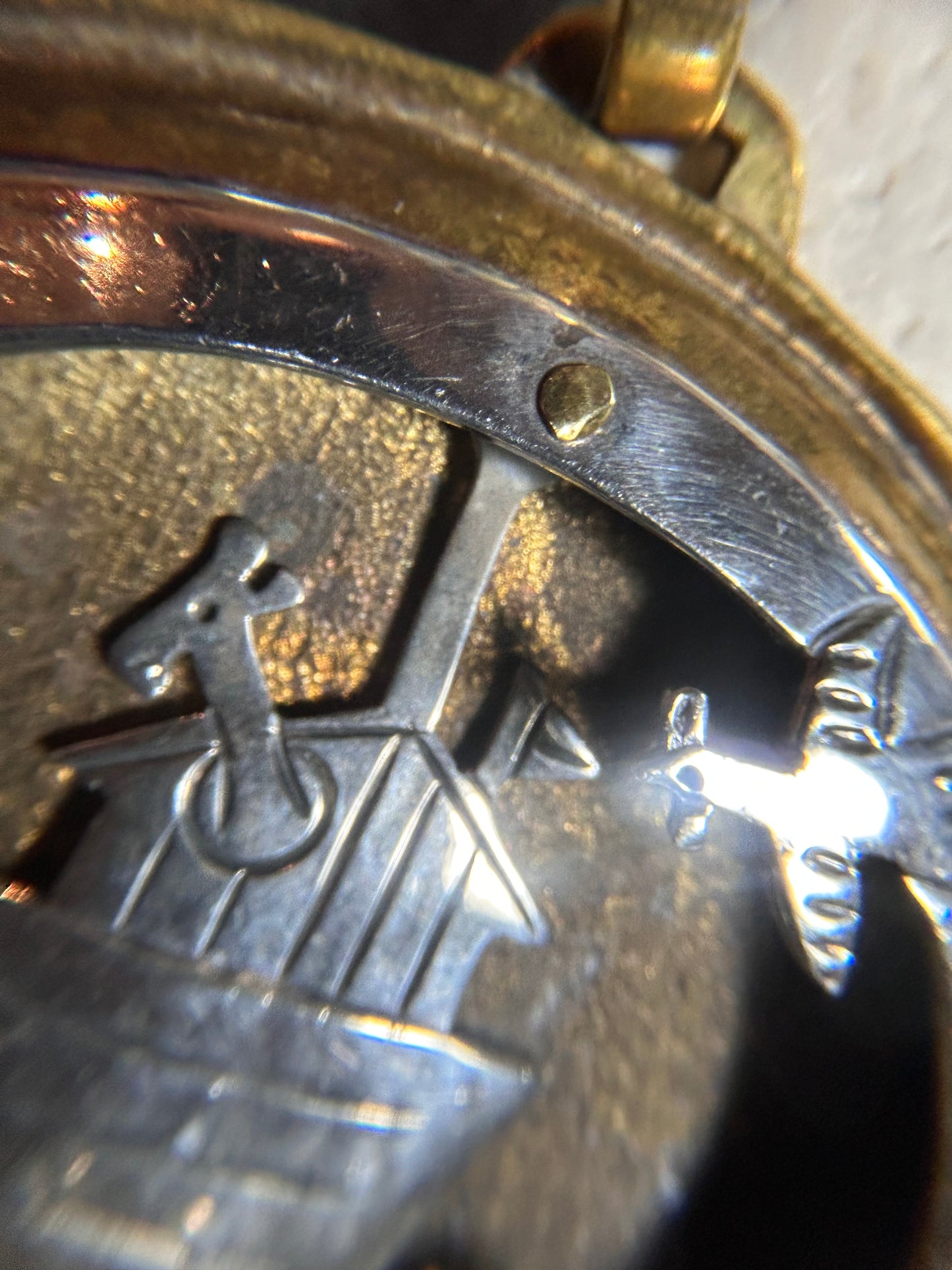 This exceptional vintage pendant by renowned American designer Jeep Collins