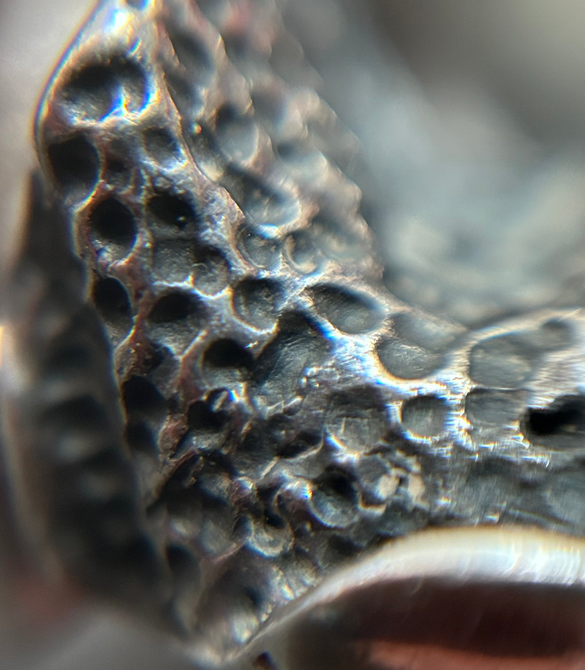 Wonderfully distinctive, sculptural vintage sterling ring.