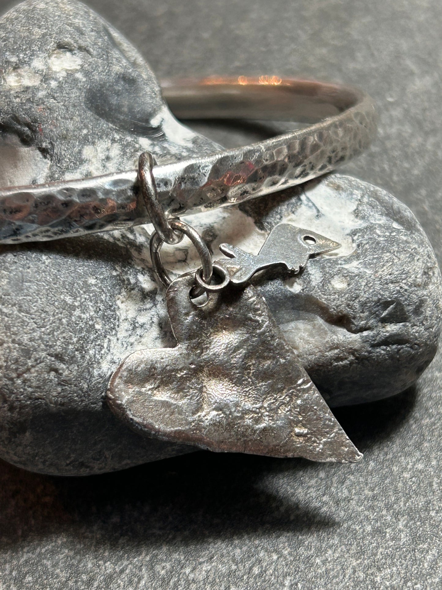 Artisan bangle work ‘X’s and hearts.
