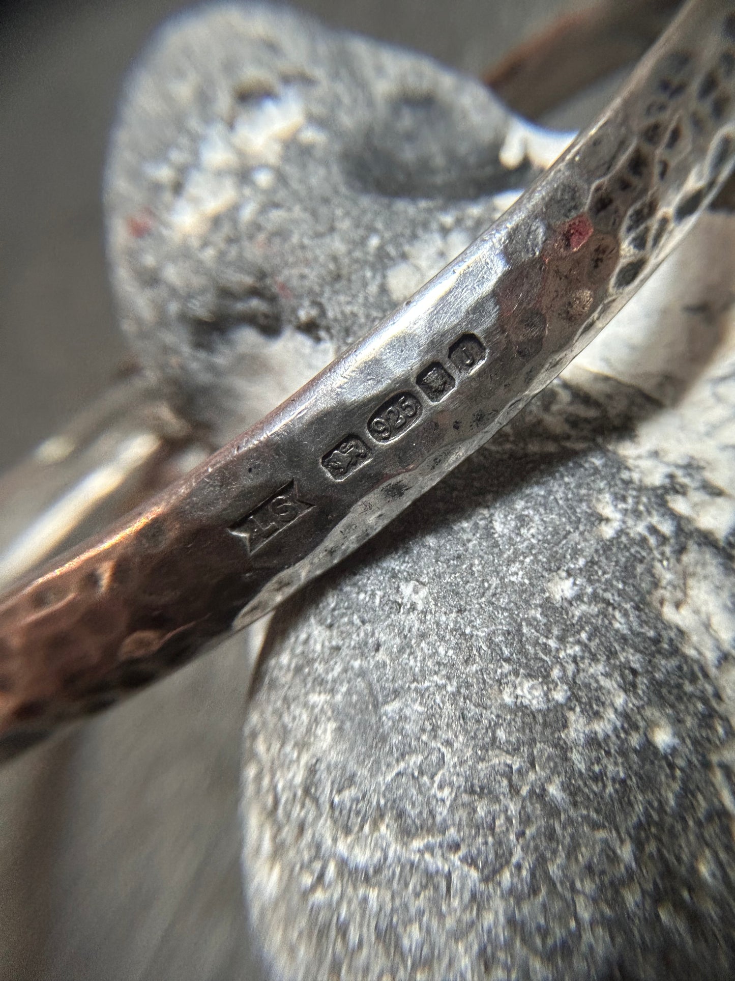 Artisan bangle work ‘X’s and hearts.