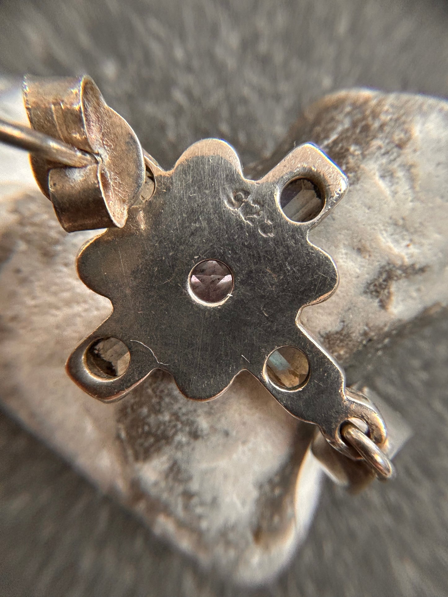These vintage sterling silver earrings are a truly elegant statement