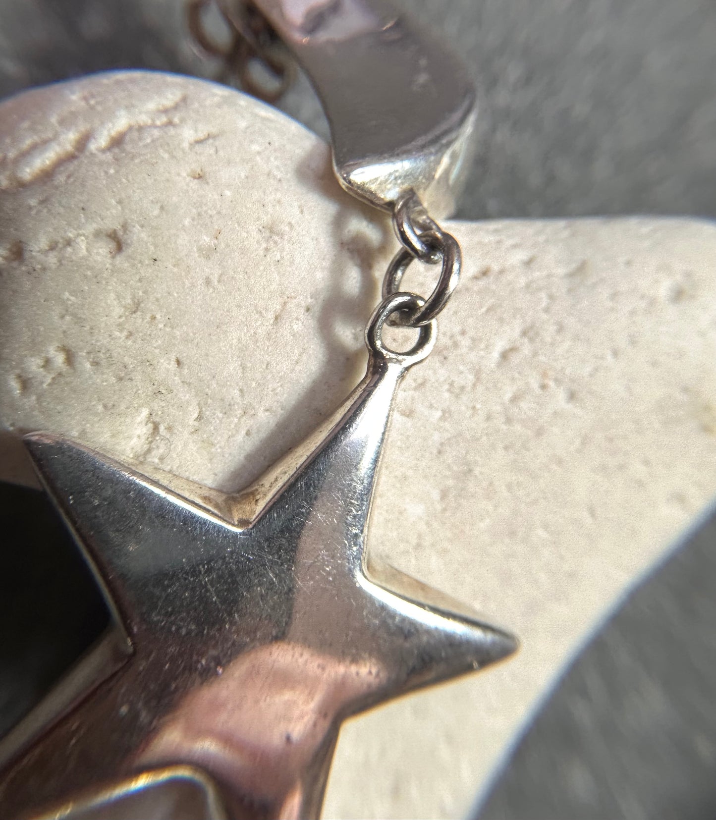 Vintage Sterling Silver Statement Drop Earrings