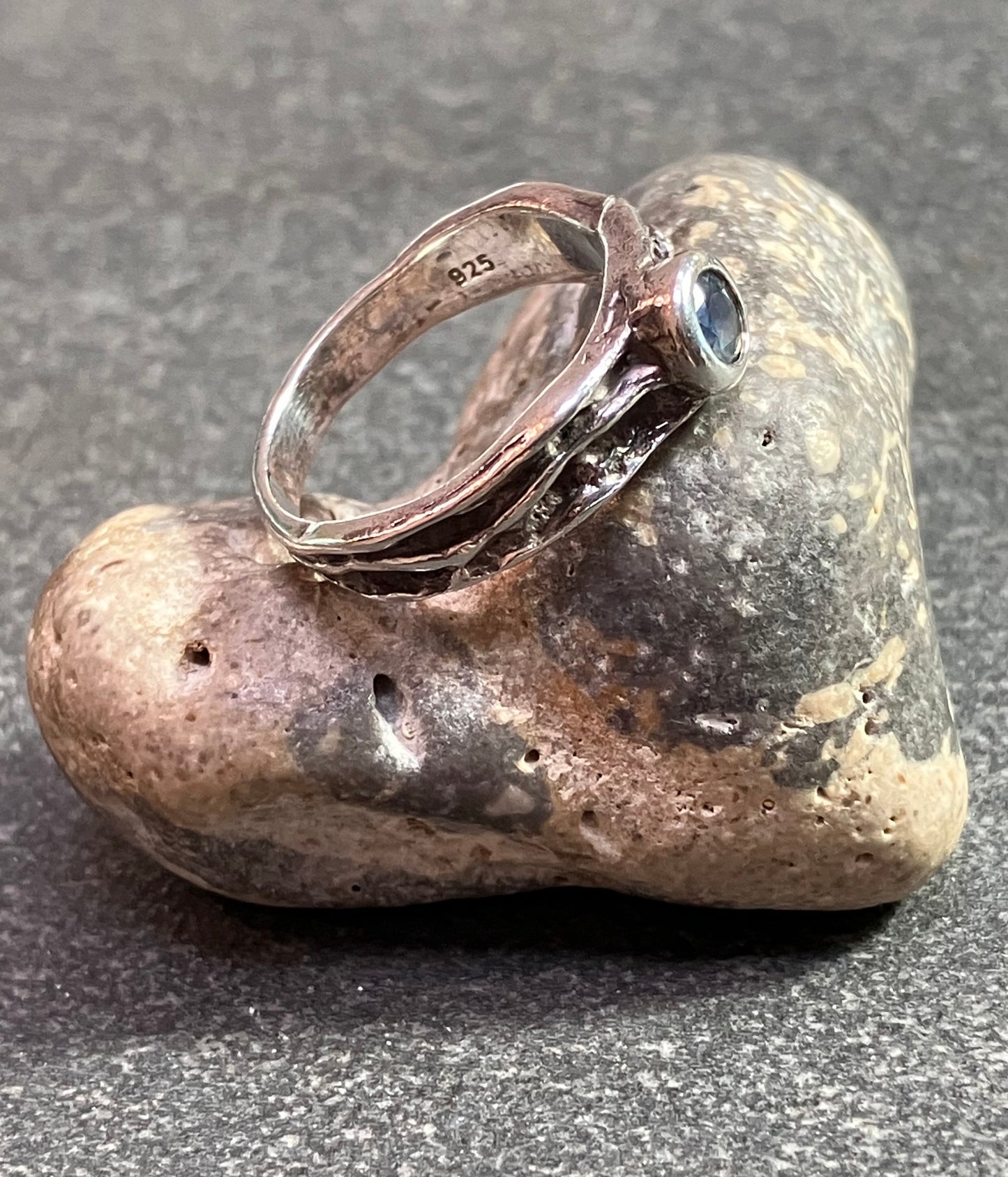 Vintage sterling silver artisan ring.